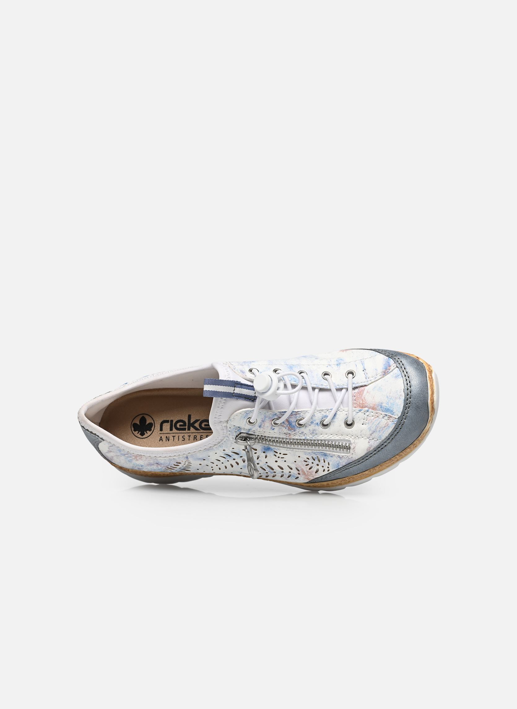 Lage sneakers N42K6 dames blauw Rieker Lage sneakers N42K6 dames blauw BLEU/BLAU-MULTI/REINWEISS