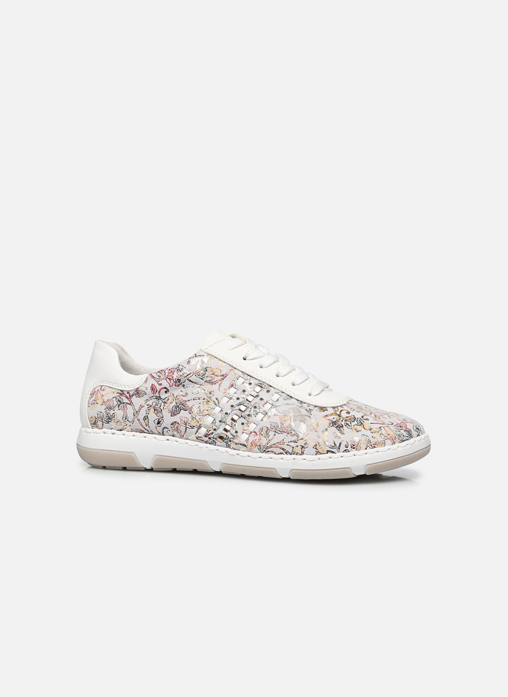 Baskets basses 42408 femme multicolore Rieker Baskets basses 42408 femme multicolore WHITE-MULTI/WHITE/KUPFER
