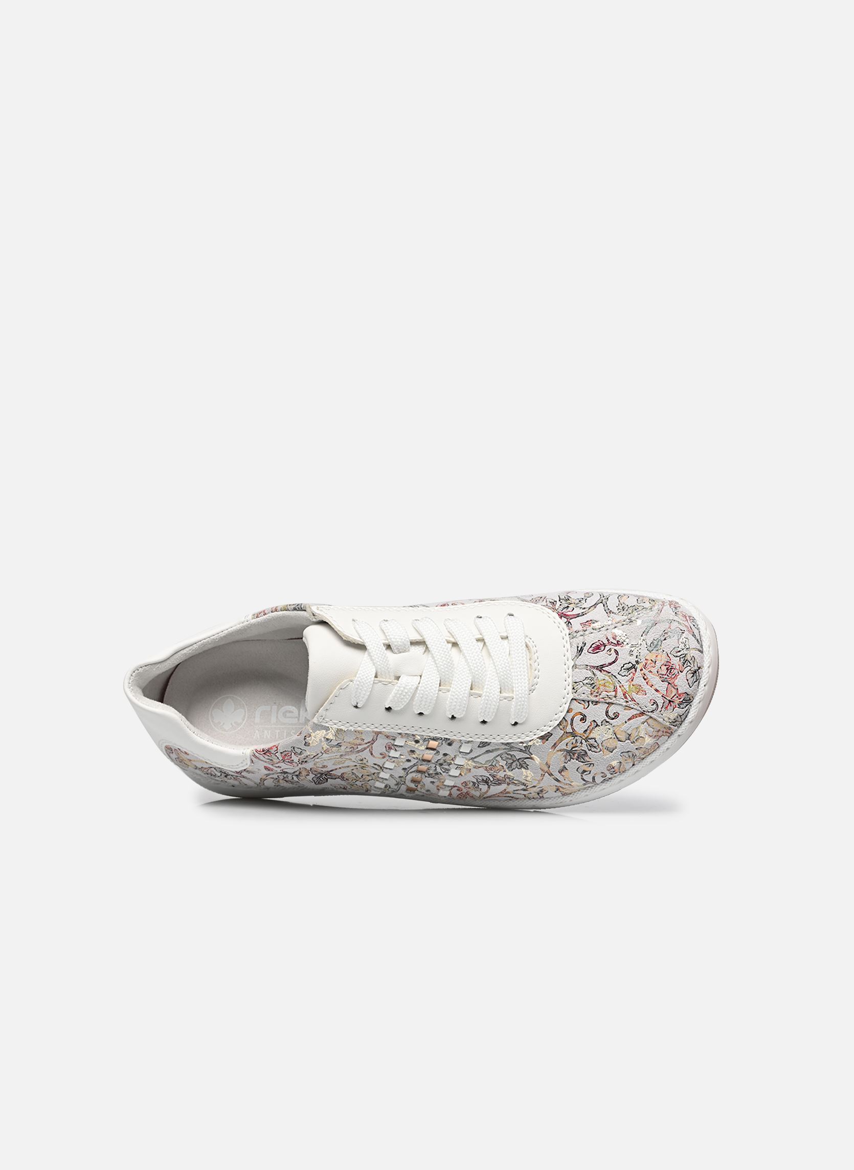 Baskets basses 42408 femme multicolore Rieker Baskets basses 42408 femme multicolore WHITE-MULTI/WHITE/KUPFER