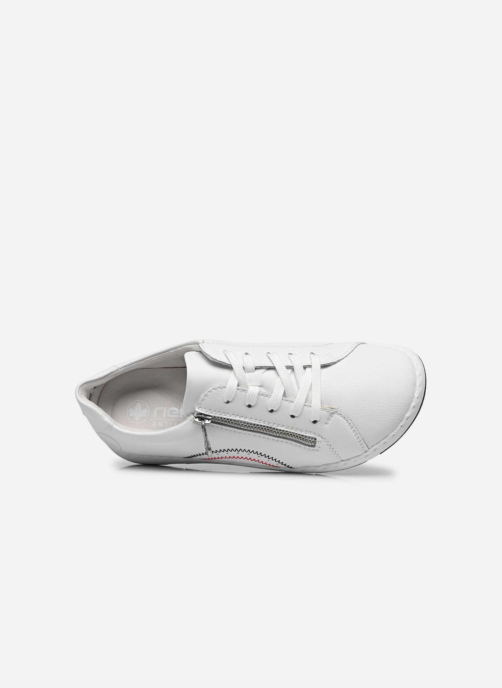 Lage sneakers 42424 dames wit Rieker Lage sneakers 42424 dames wit WEISS/WEISS