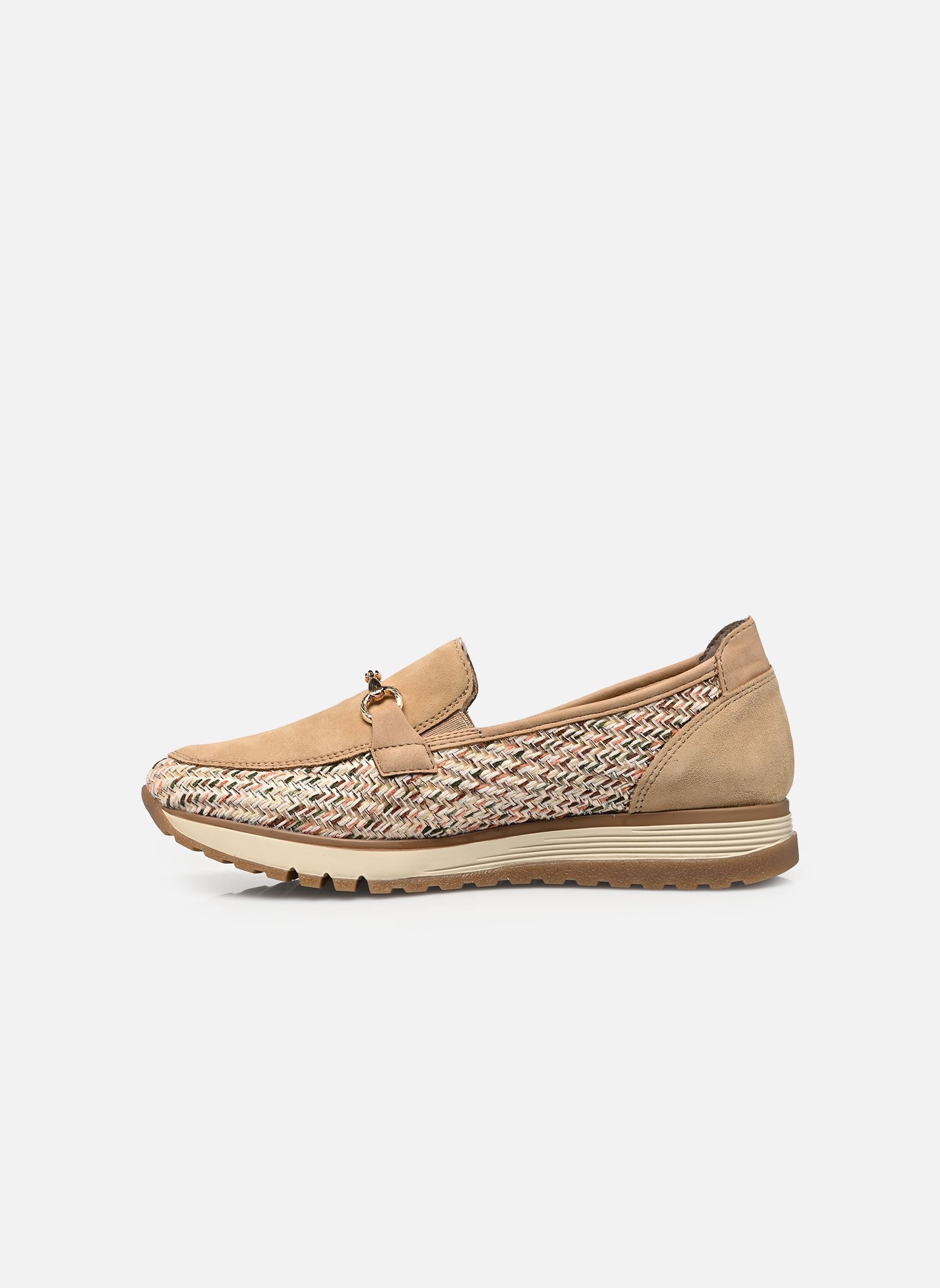 Mocassins 49042 dames beige Rieker Mocassins 49042 dames beige BEIGE/SEPIA/MARBLE