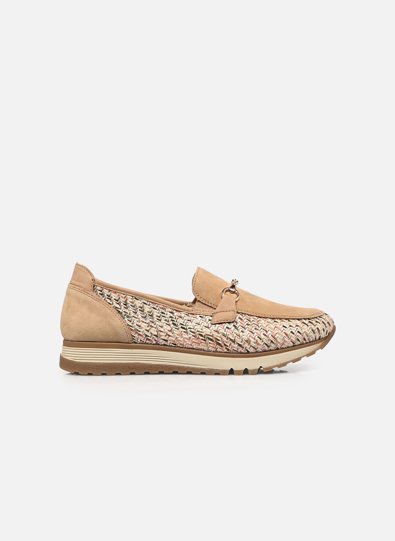 Mocassins 49042 dames beige Rieker Mocassins 49042 dames beige BEIGE/SEPIA/MARBLE