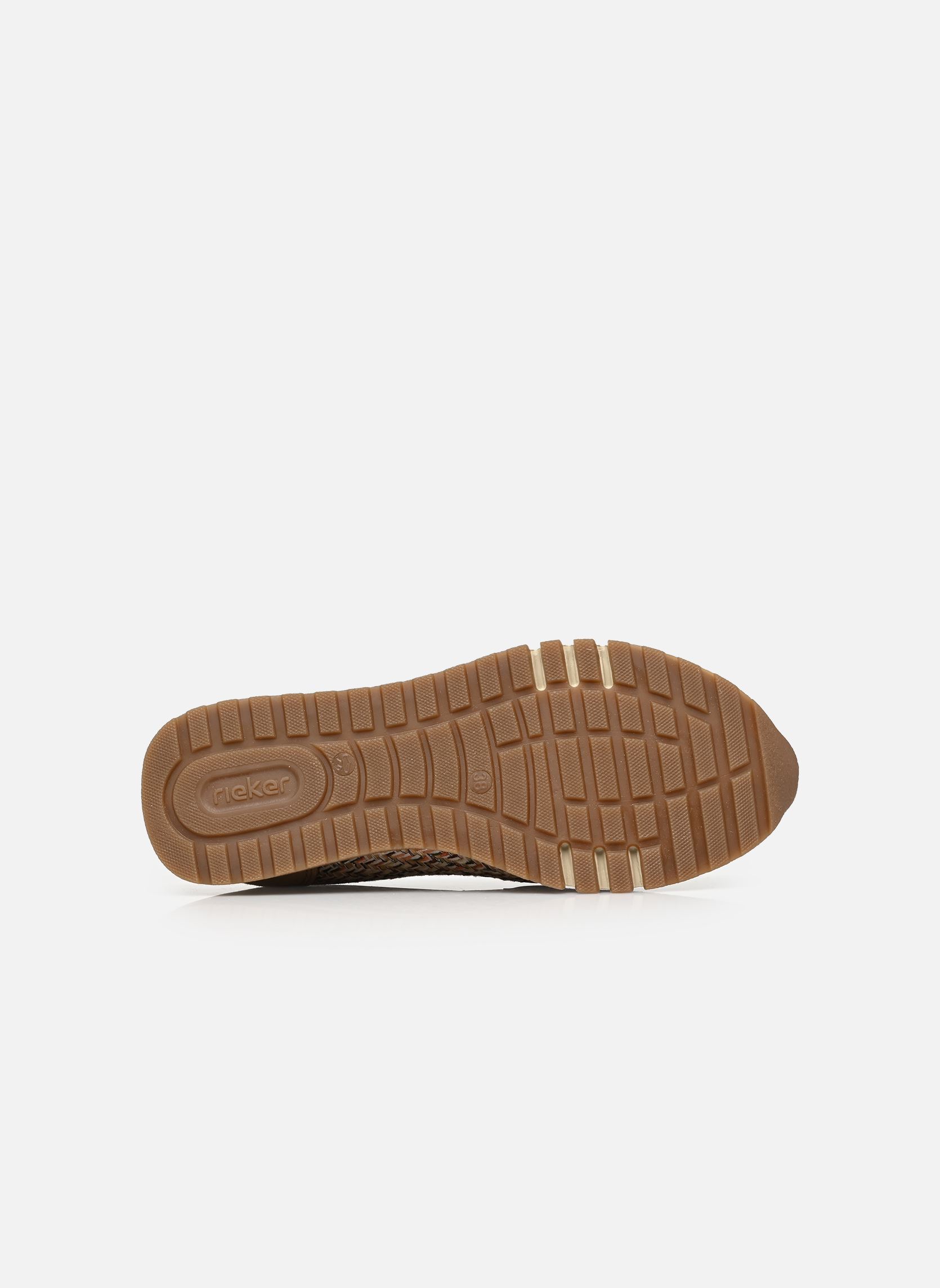 Mocassins 49042 dames beige Rieker Mocassins 49042 dames beige BEIGE/SEPIA/MARBLE