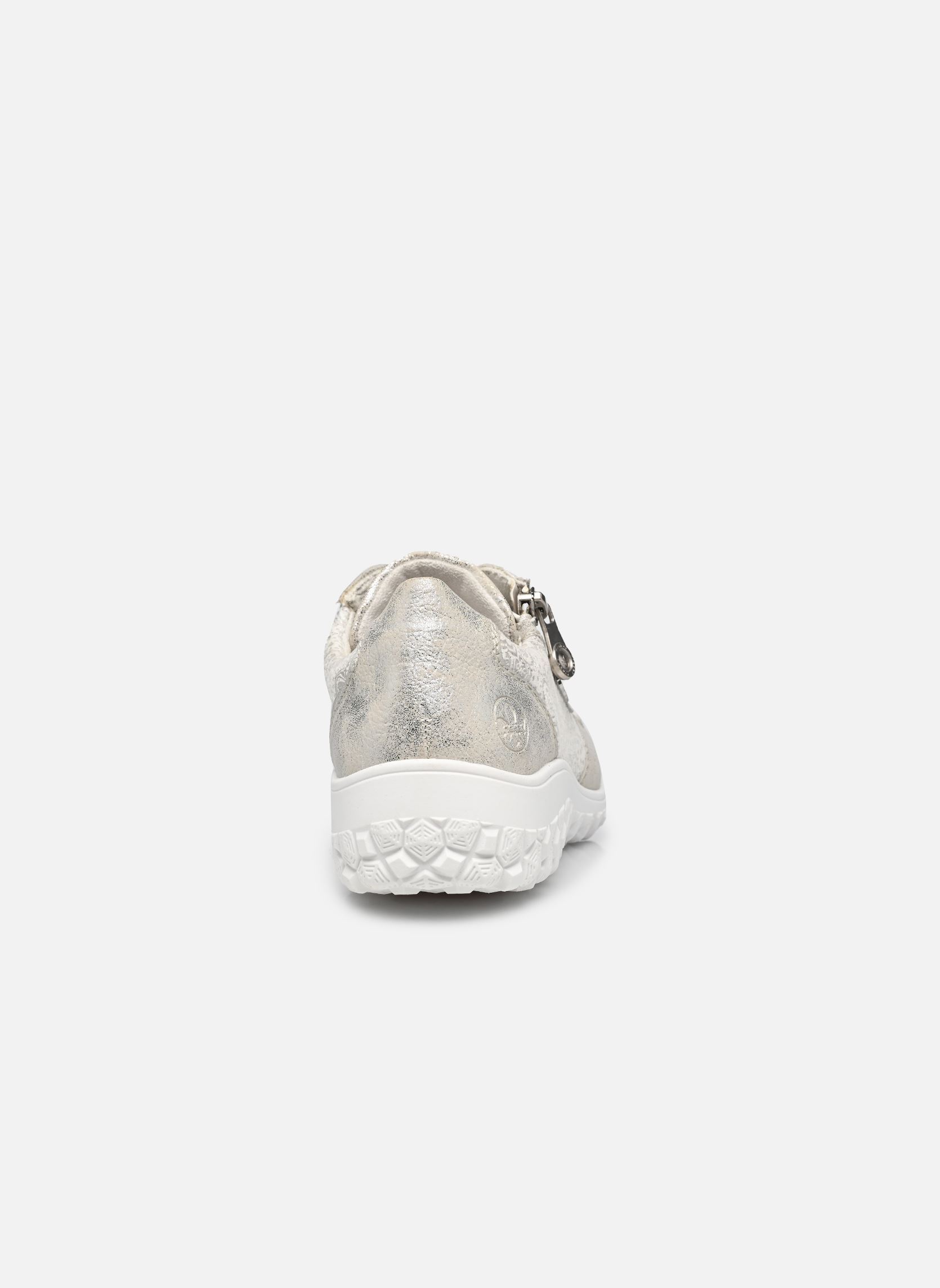 Lage sneakers 59501 dames zilver Rieker Lage sneakers 59501 dames zilver FOG-SILVER/WEISS-FLOWER