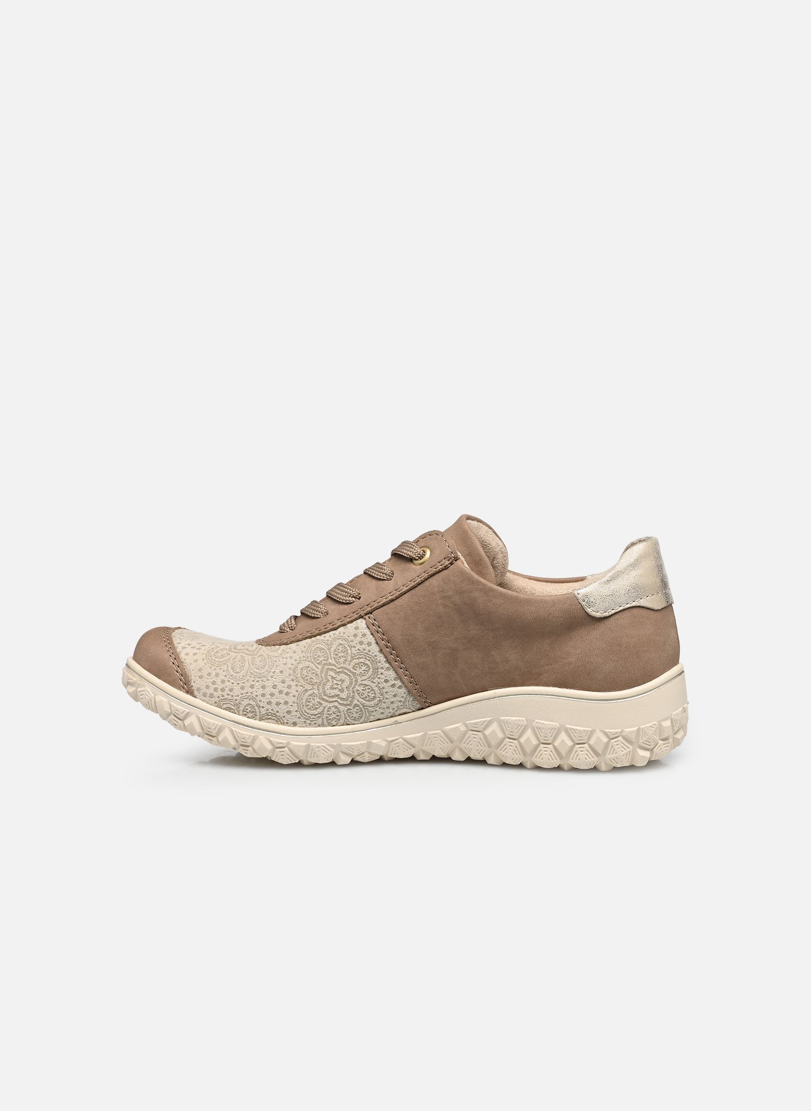Lage sneakers 59501 dames beige Rieker Lage sneakers 59501 dames beige SHELL/CREME-FLOWER/MUSCHEL