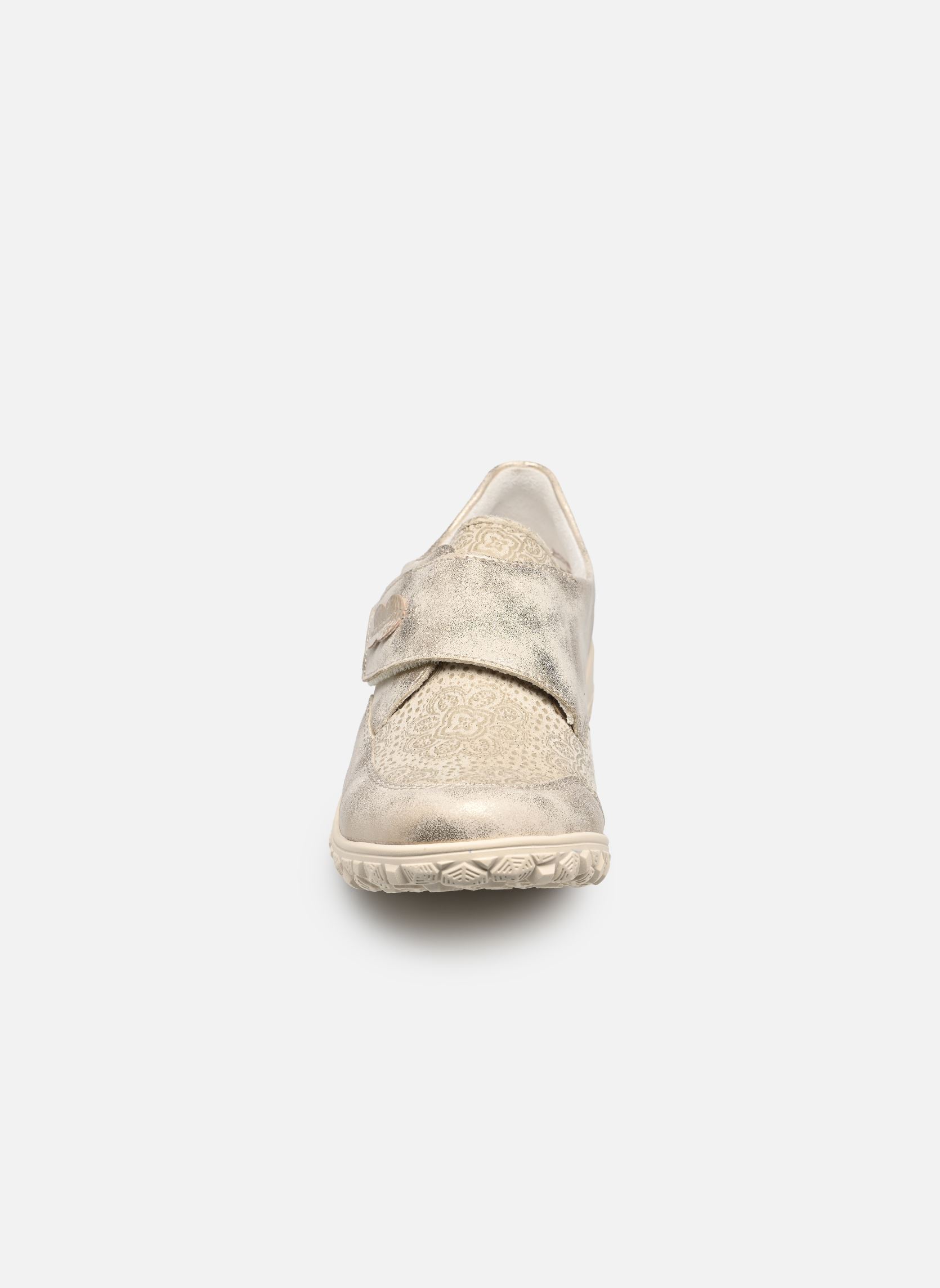 Lage sneakers 59552 dames goud en brons Rieker Lage sneakers 59552 dames goud en brons MUSCHEL/CREME-FLOWER/CLIFF