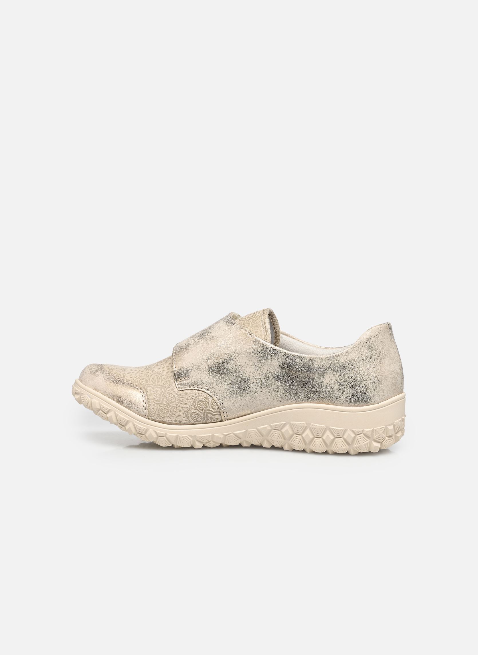Lage sneakers 59552 dames goud en brons Rieker Lage sneakers 59552 dames goud en brons MUSCHEL/CREME-FLOWER/CLIFF