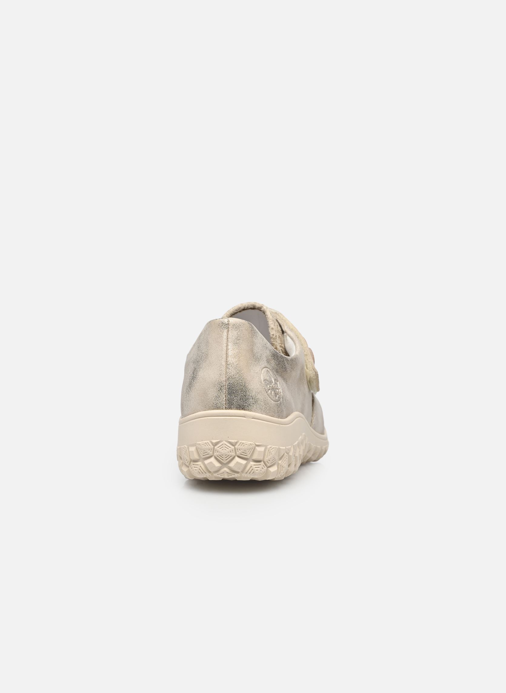 Lage sneakers 59552 dames goud en brons Rieker Lage sneakers 59552 dames goud en brons MUSCHEL/CREME-FLOWER/CLIFF