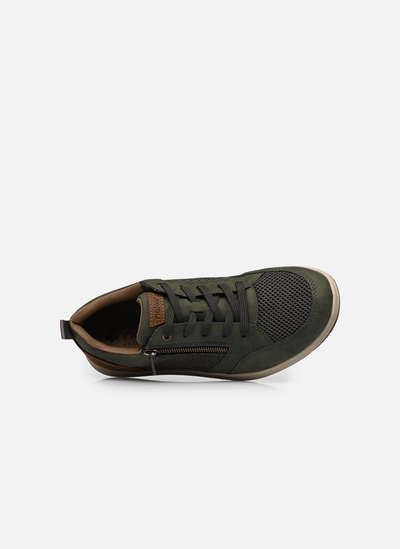 Baskets basses 16901 homme vert Rieker Baskets basses 16901 homme vert MOOR/OLIVE/NUSS/DUNST