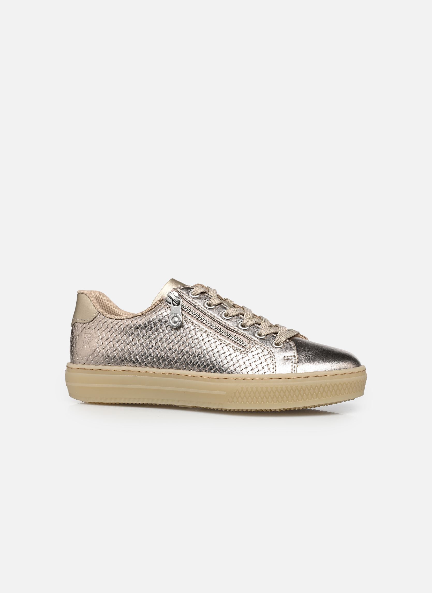 Lage sneakers L5955 dames goud en brons Rieker Lage sneakers L5955 dames goud en brons LIGHTBRASS/PALEGOLD