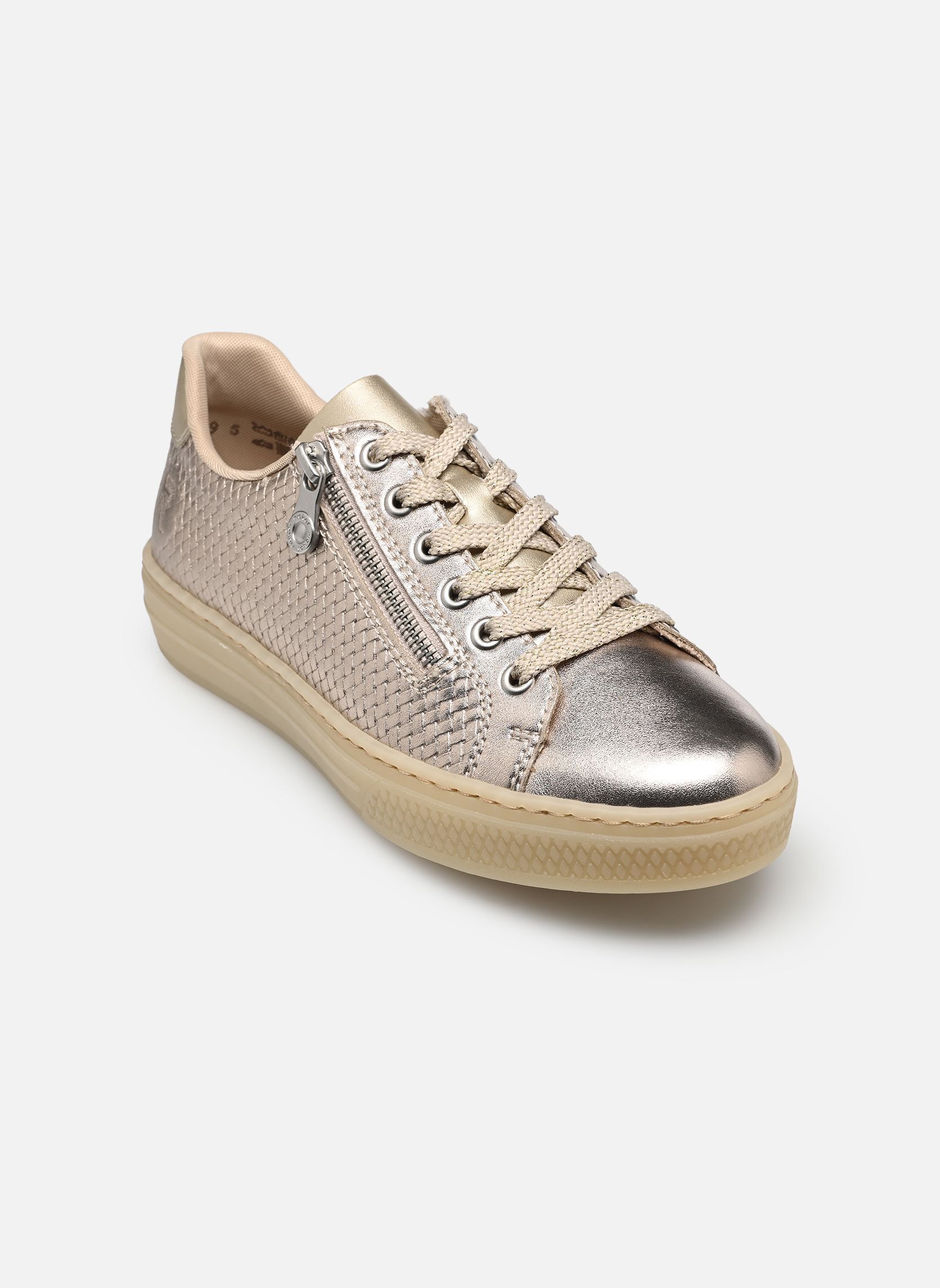 Lage sneakers L5955 dames goud en brons Rieker Lage sneakers L5955 dames goud en brons LIGHTBRASS/PALEGOLD