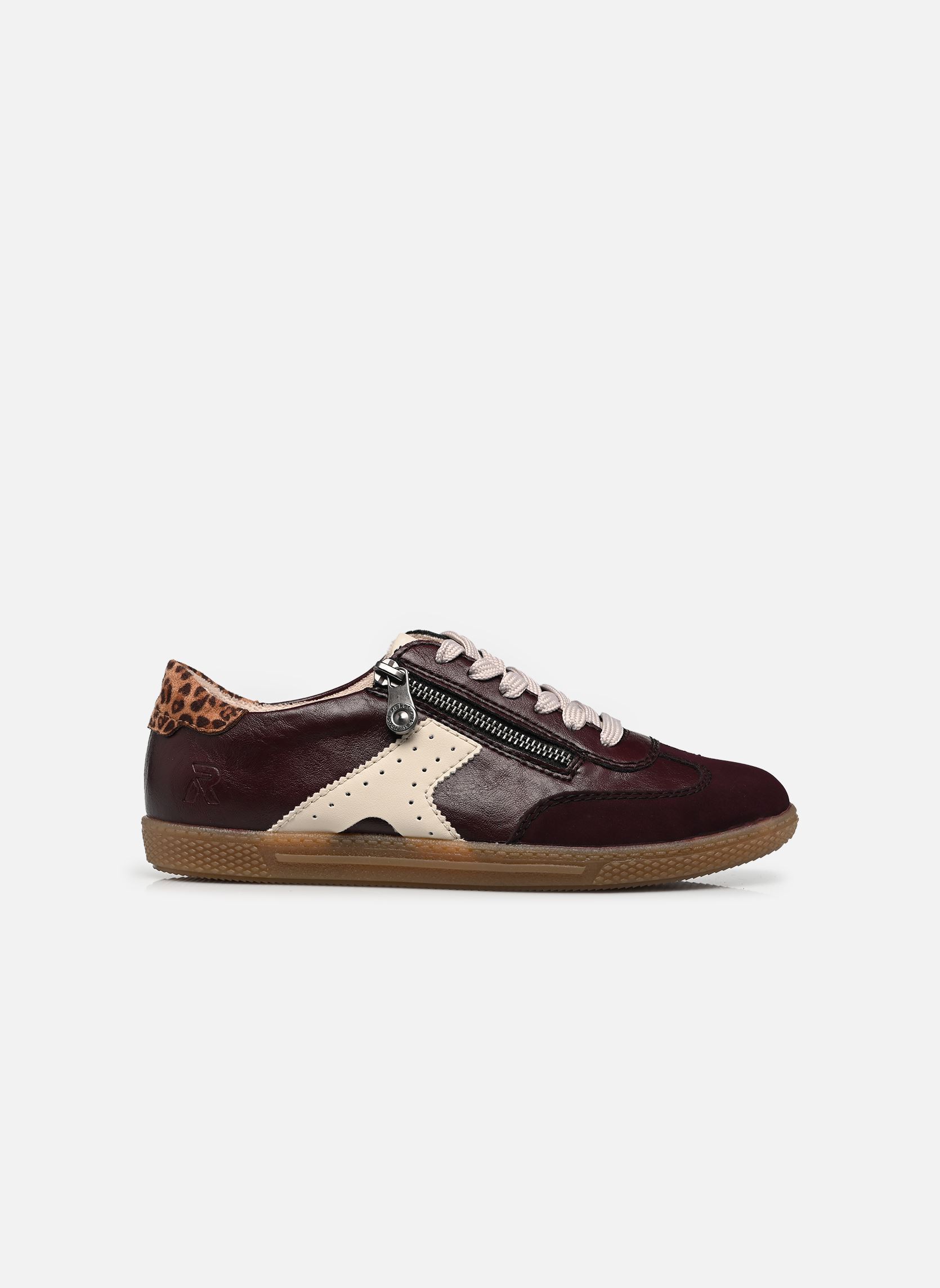 Lage sneakers L9700 dames bordeaux Rieker Lage sneakers L9700 dames bordeaux BROMBEER/BROMBEER/PERLE/LEO-NU