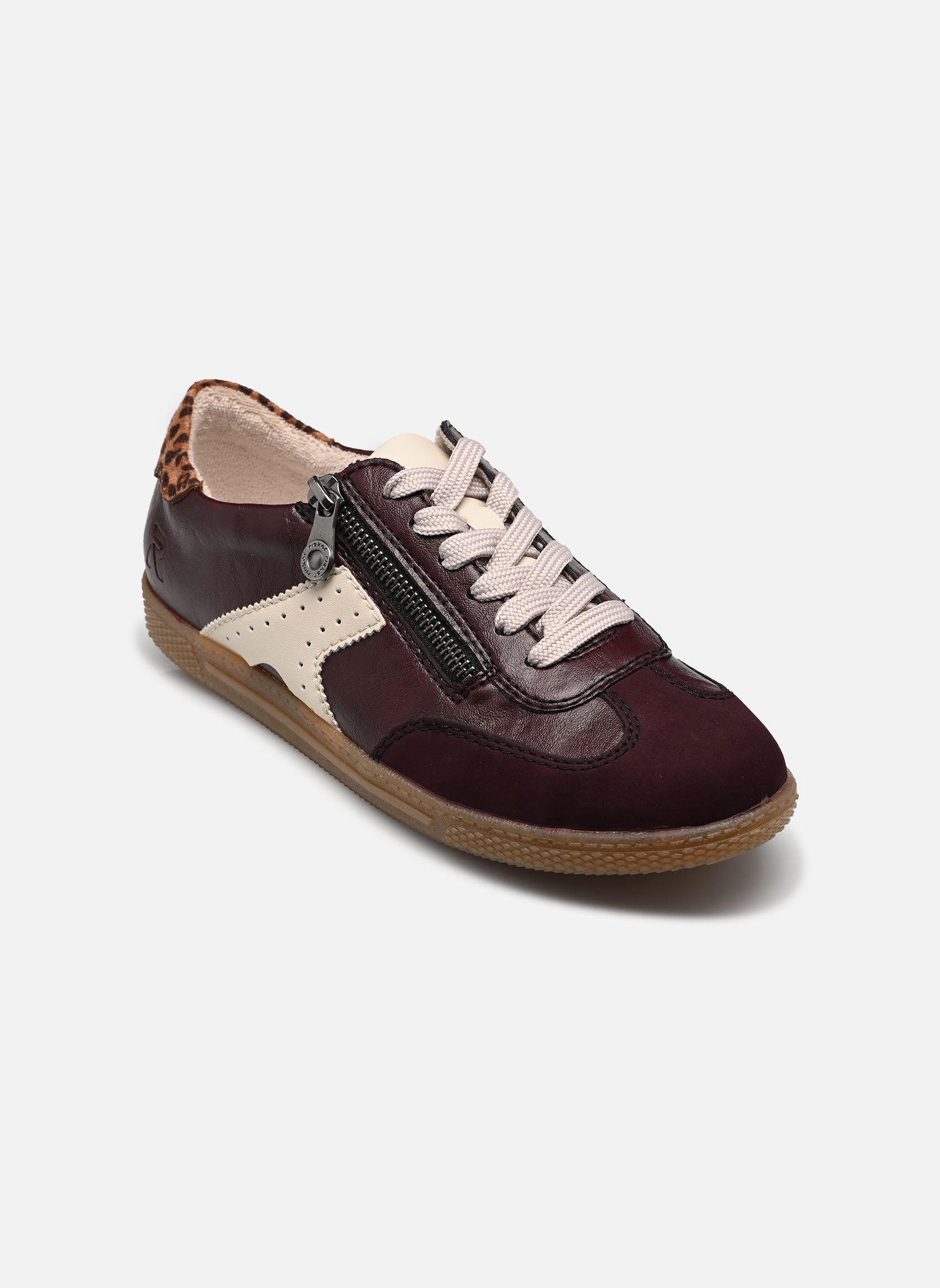 Lage sneakers L9700 dames bordeaux Rieker Lage sneakers L9700 dames bordeaux BROMBEER/BROMBEER/PERLE/LEO-NU