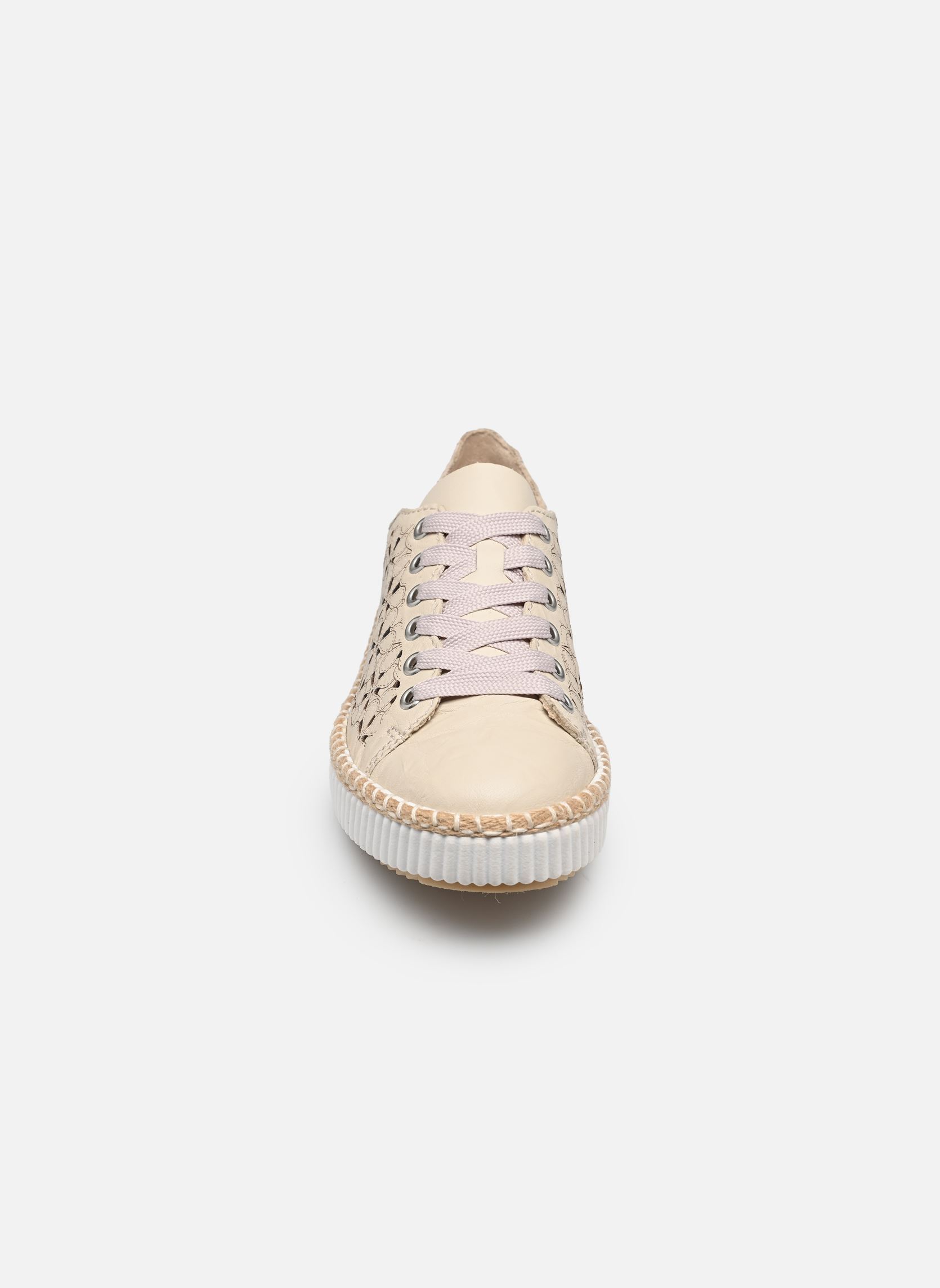 Lage sneakers M2902 dames beige Rieker Lage sneakers M2902 dames beige CREMA/PERLE
