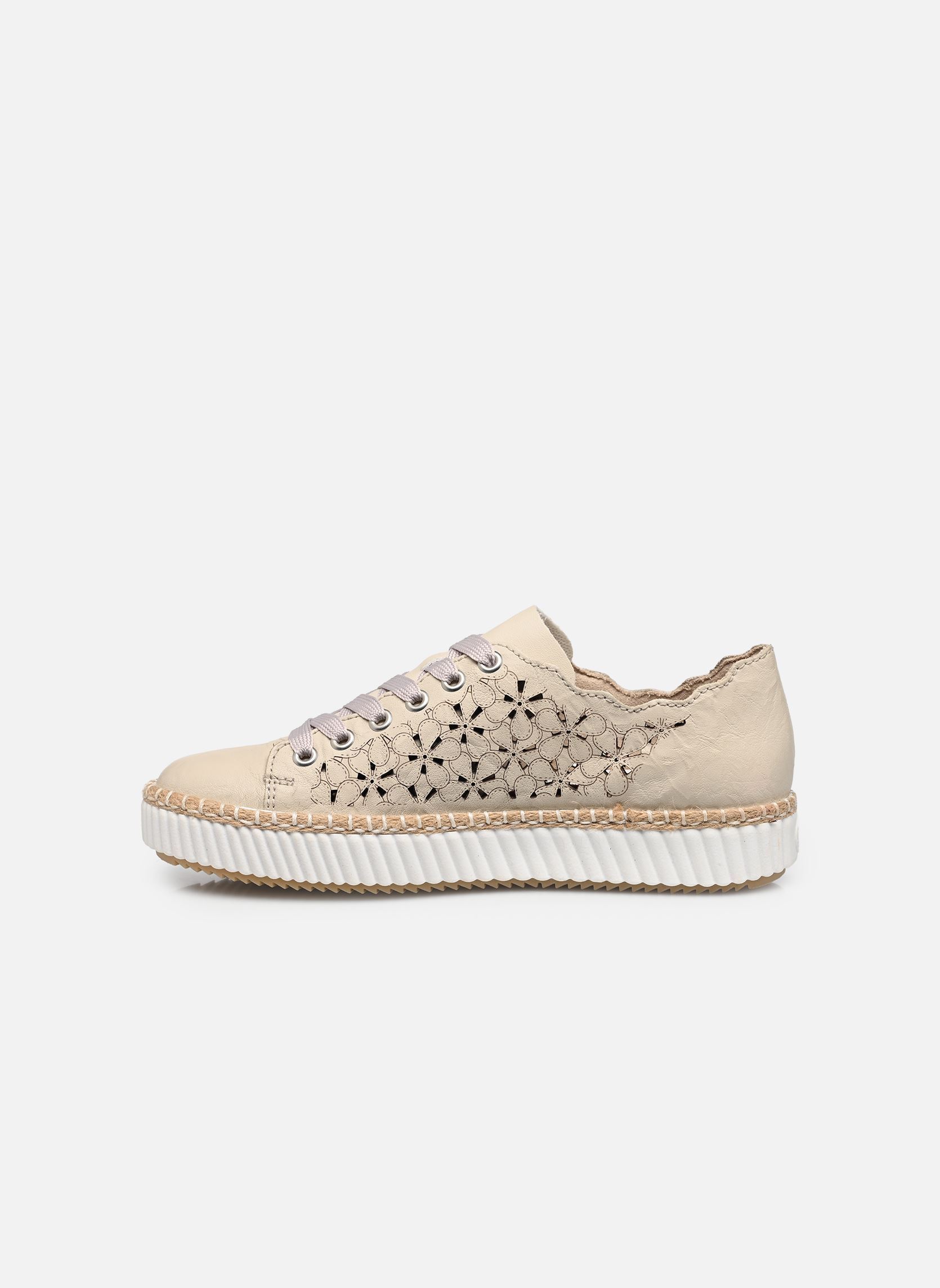Lage sneakers M2902 dames beige Rieker Lage sneakers M2902 dames beige CREMA/PERLE