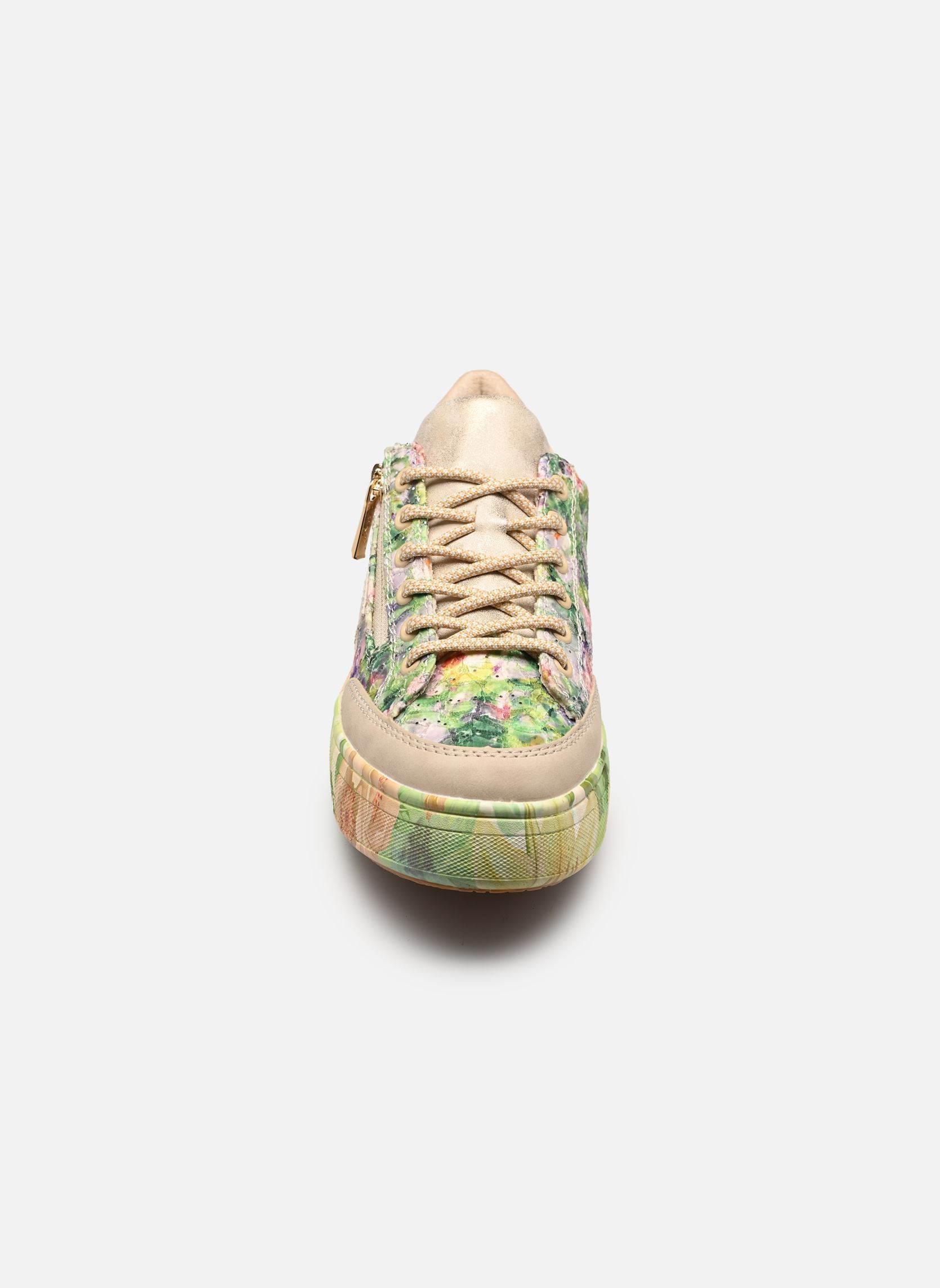 Baskets compensées M7711 femme multicolore Rieker Baskets compensées M7711 femme multicolore ginger/multi/muschel