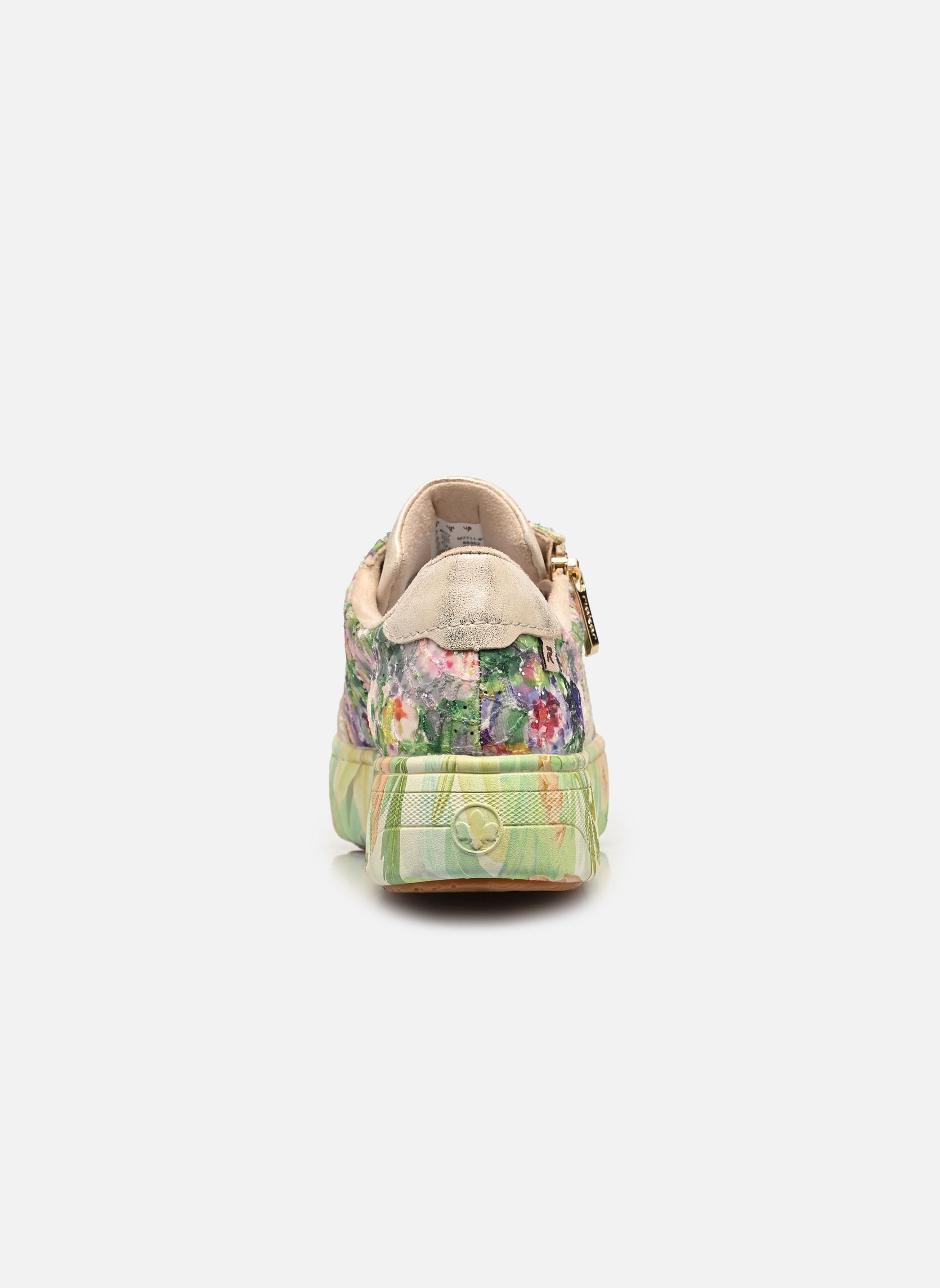 Baskets compensées M7711 femme multicolore Rieker Baskets compensées M7711 femme multicolore ginger/multi/muschel
