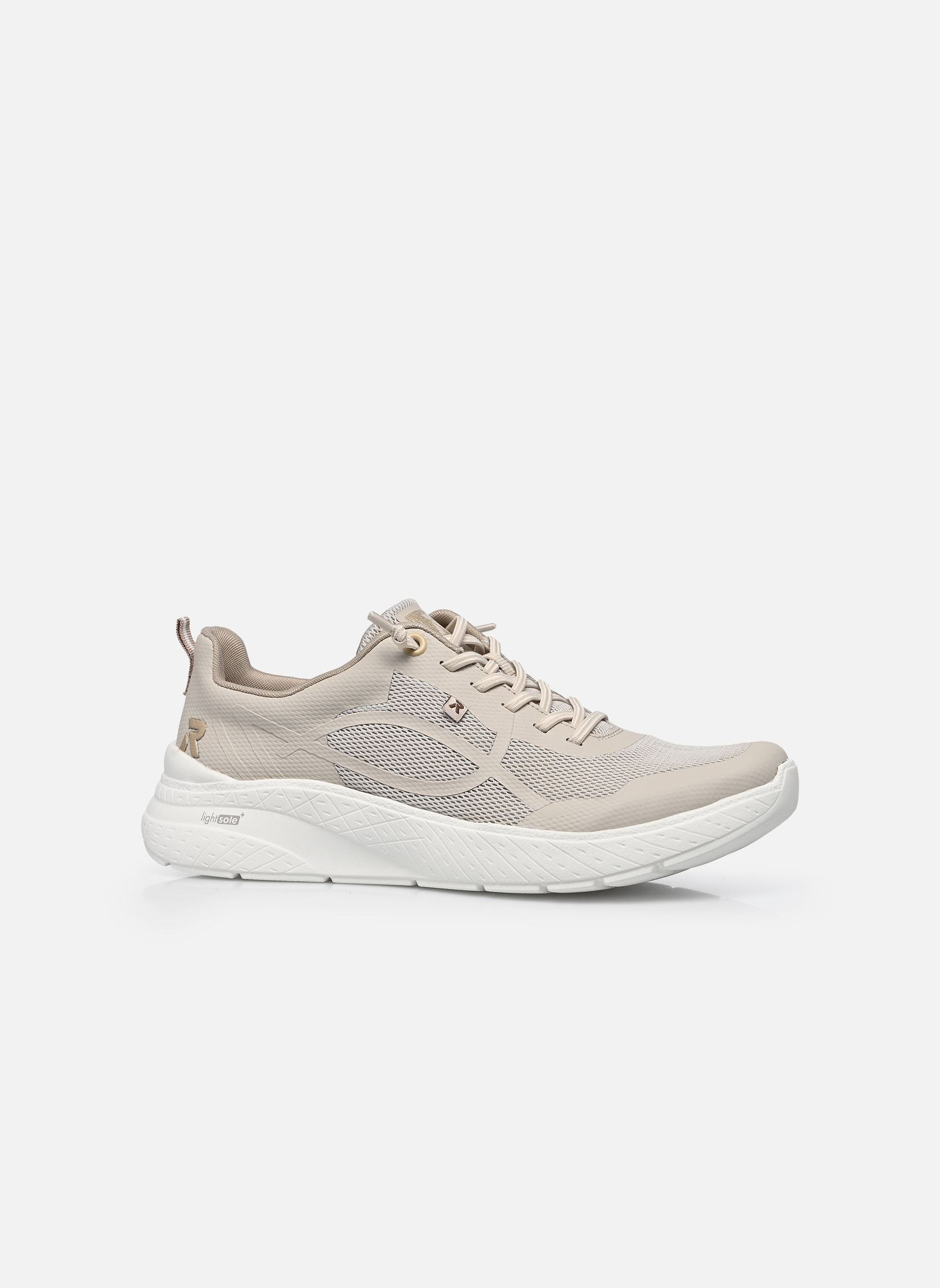 Lage sneakers M8551 dames beige Rieker Lage sneakers M8551 dames beige MARBLE/MARBLE