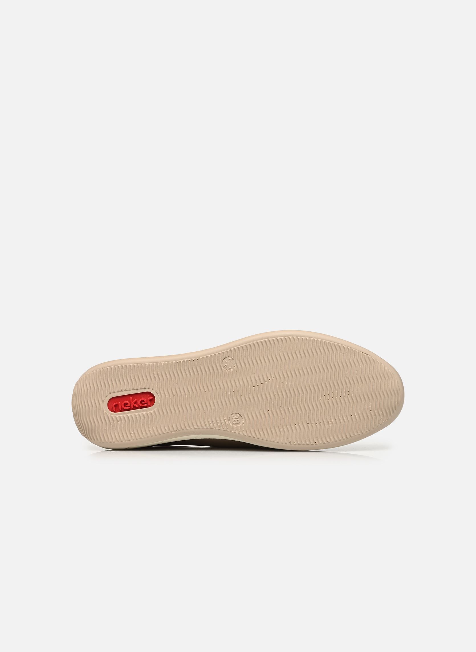 Lage sneakers N1103 dames beige Rieker Lage sneakers N1103 dames beige GINGER/LIGHTBRASS/WEISS/CHAMPA
