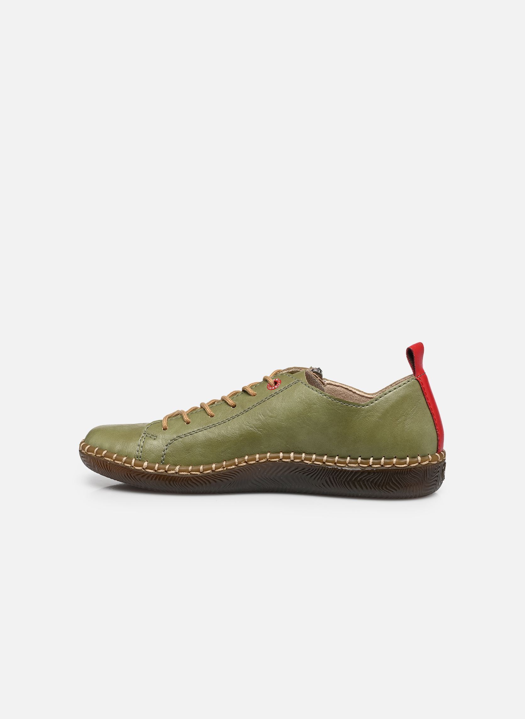 Baskets basses N2401 femme vert Rieker Baskets basses N2401 femme vert PICKLE/ROSSO