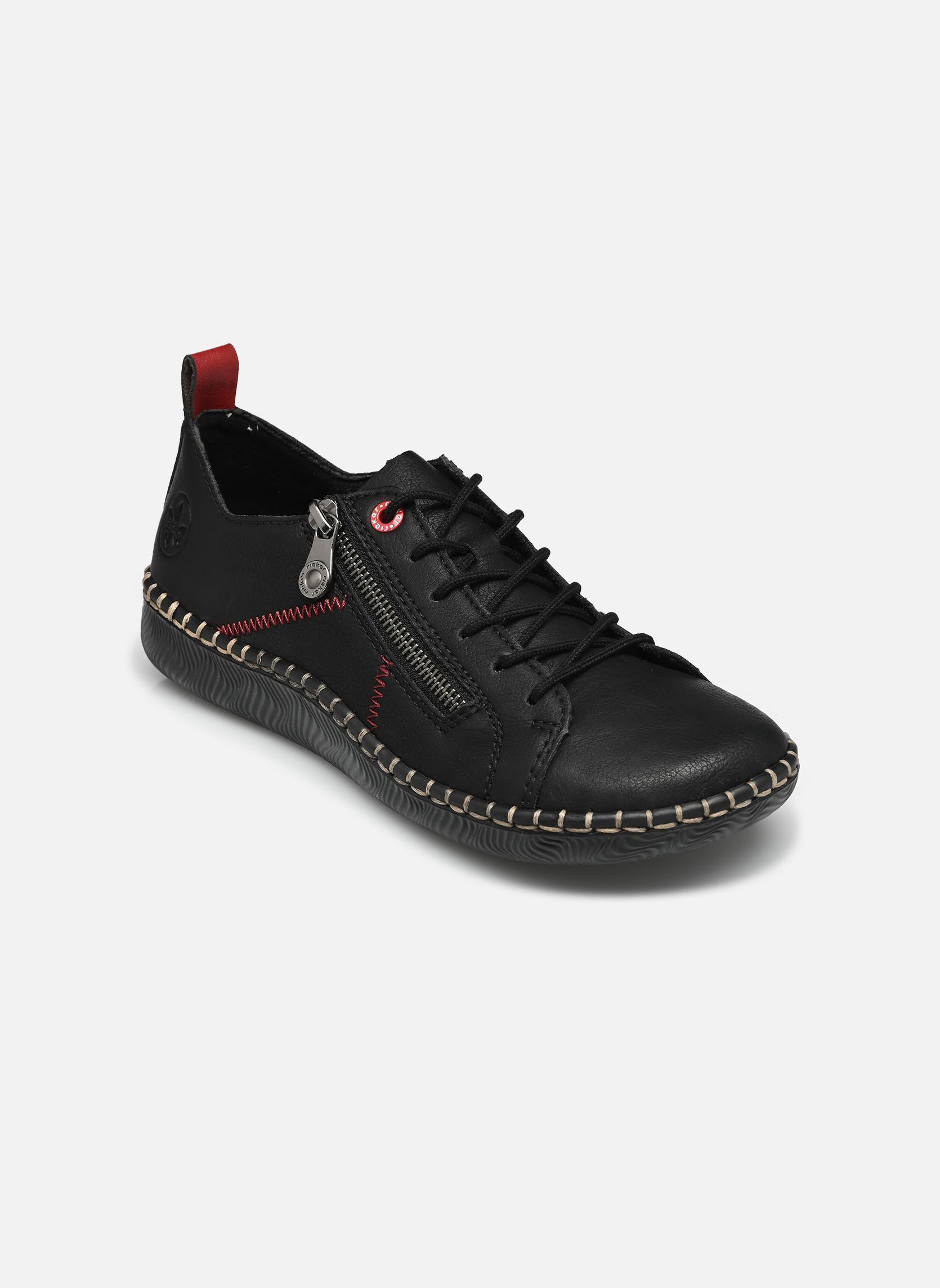 Baskets basses N2401 femme noir Rieker Baskets basses N2401 femme noir SCHWARZ/KIRSCH