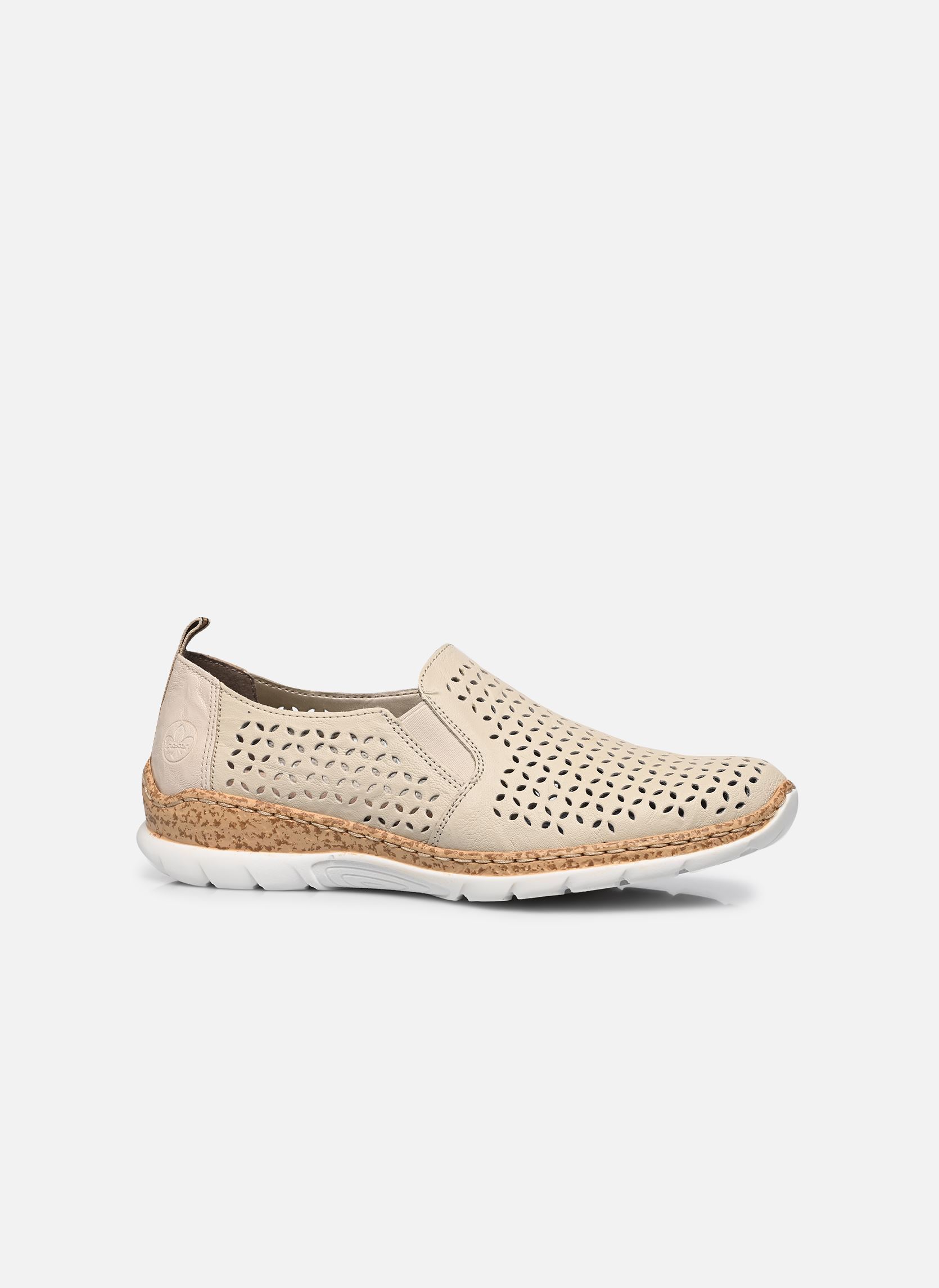 Mocassins N4251 dames wit Rieker Mocassins N4251 dames wit CREMA/CREMA