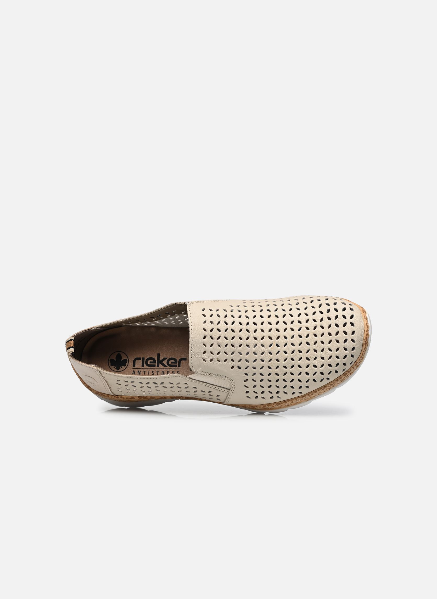 Mocassins N4251 dames wit Rieker Mocassins N4251 dames wit CREMA/CREMA