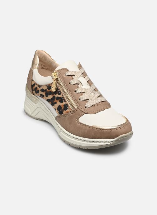 Rieker Baskets compensées N4308 femme multicolore