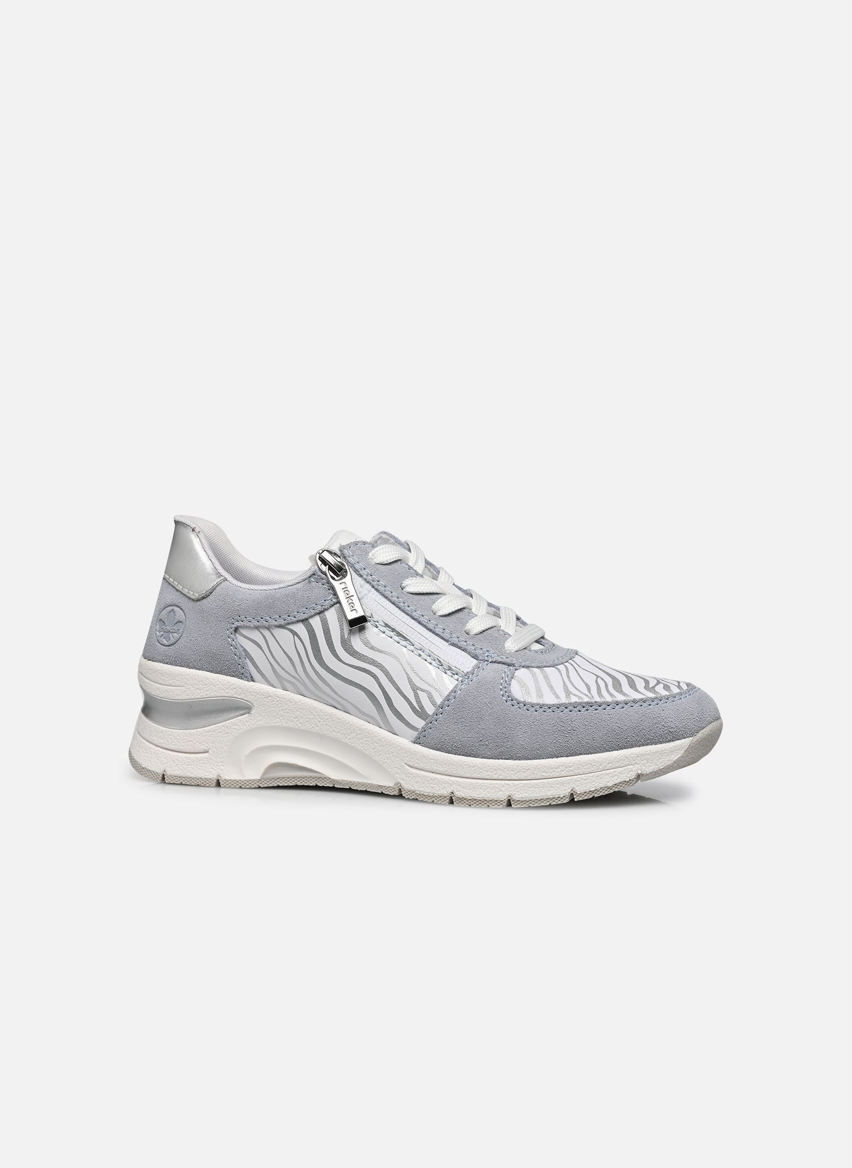 Sleehak sneakers N9305 dames blauw Rieker Sleehak sneakers N9305 dames blauw BLEU/REINWEISS/SPORTWEISS/SILV
