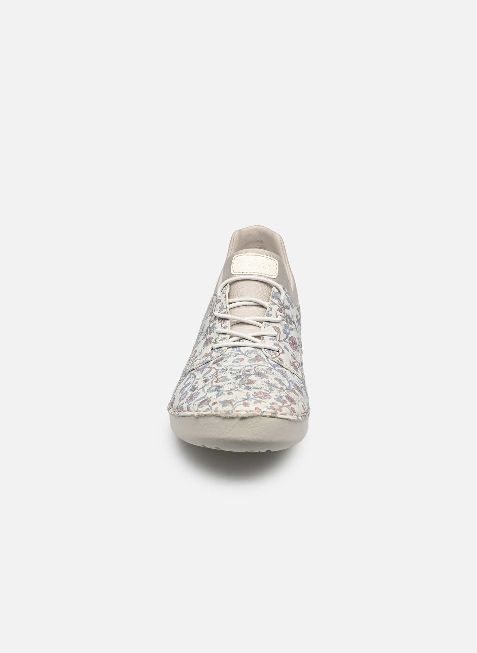 Lage sneakers 52575 dames wit Rieker Lage sneakers 52575 dames wit HELLGRAU-MULTI/PERLCLOUD/OFFWH