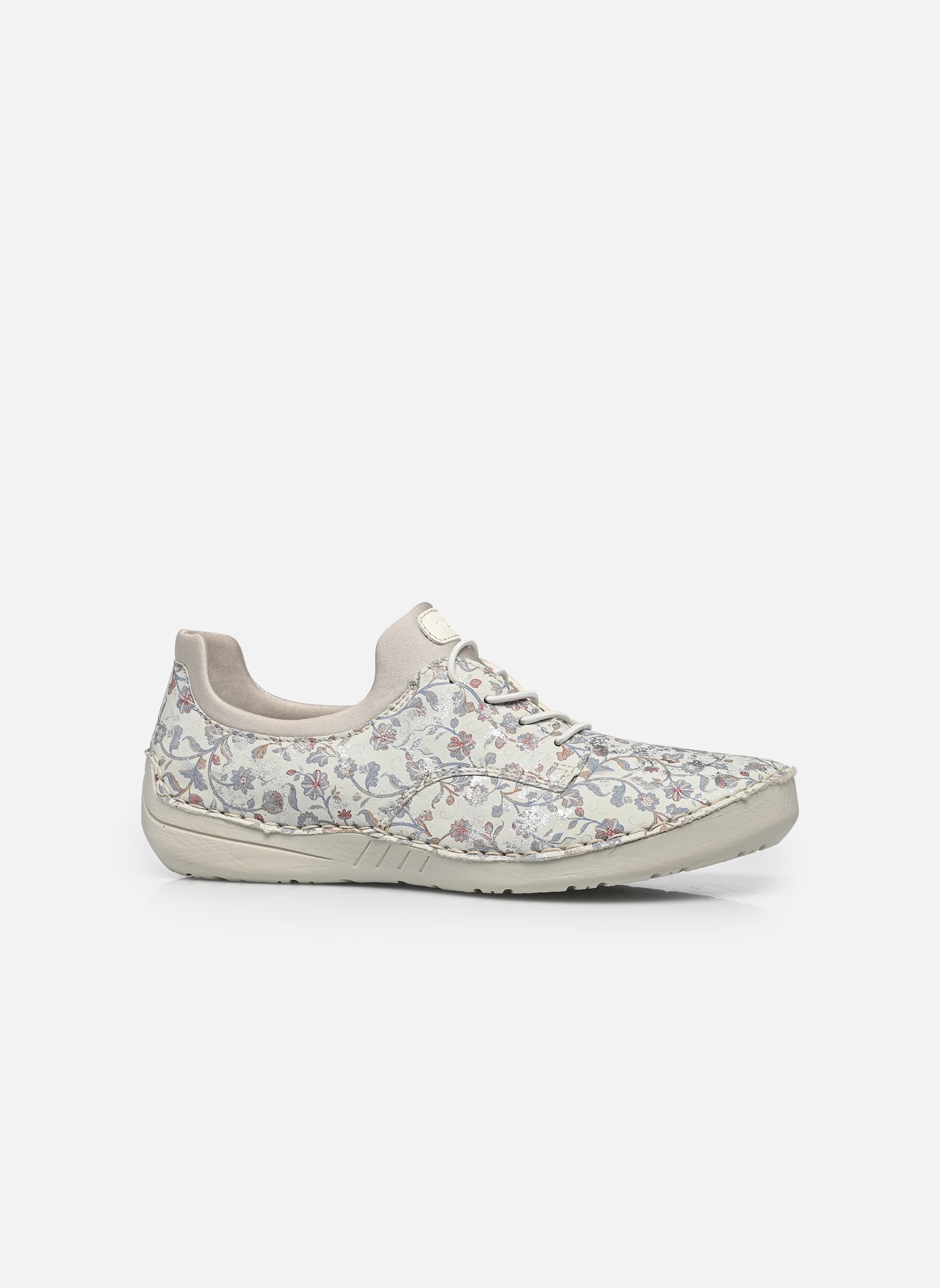 Lage sneakers 52575 dames wit Rieker Lage sneakers 52575 dames wit HELLGRAU-MULTI/PERLCLOUD/OFFWH