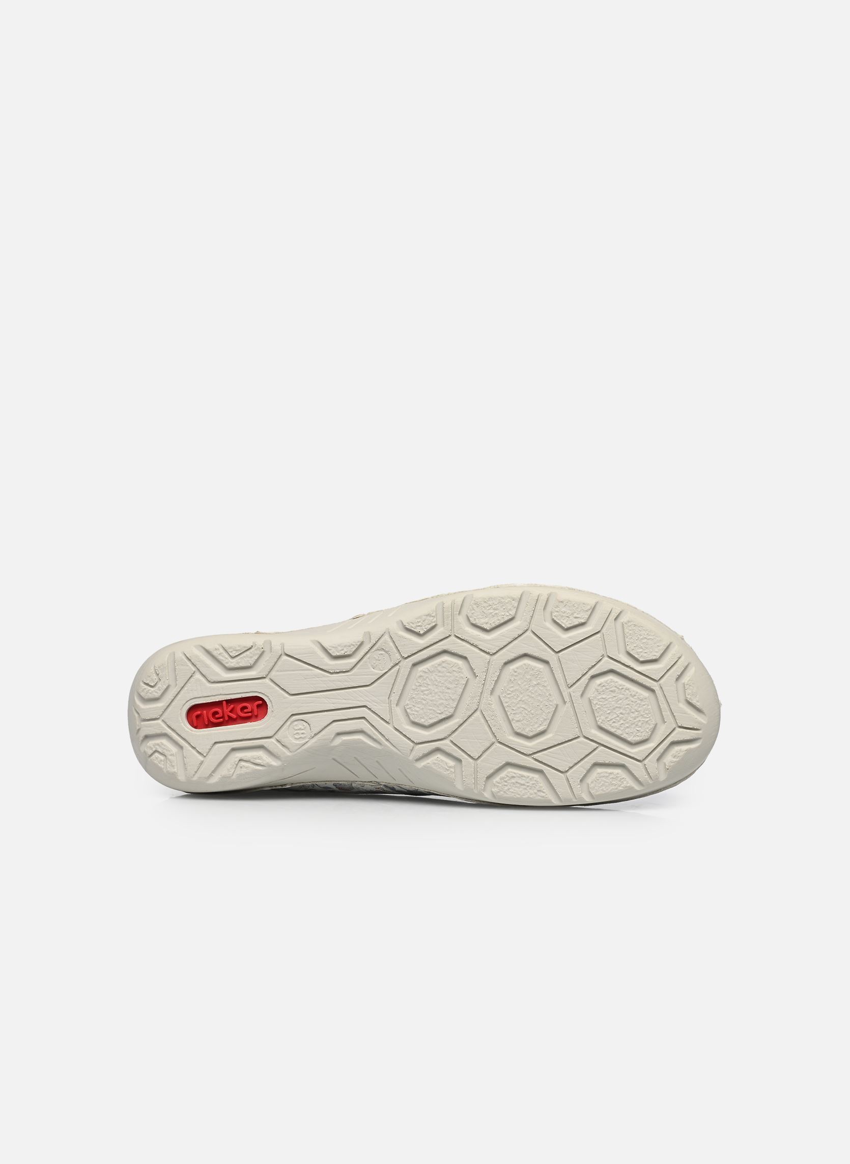 Lage sneakers 52575 dames wit Rieker Lage sneakers 52575 dames wit HELLGRAU-MULTI/PERLCLOUD/OFFWH