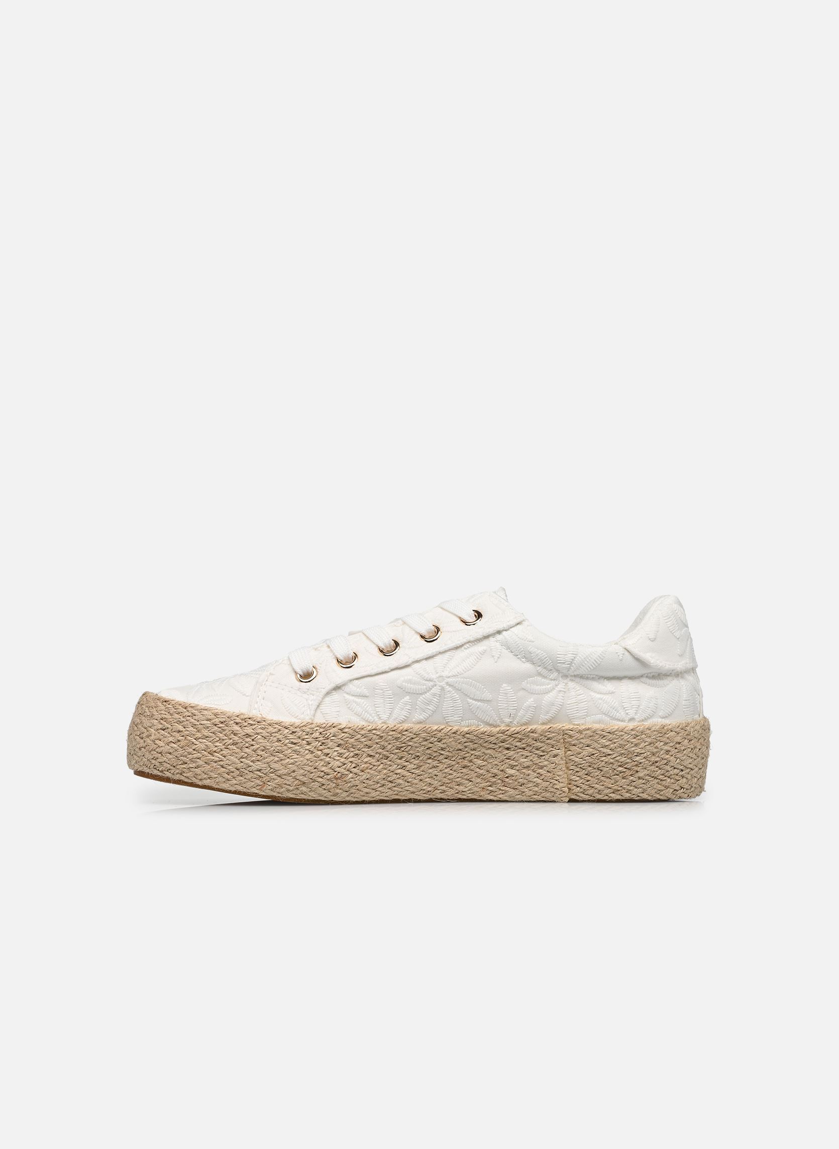 Espadrilles compensées et plateformes Espadrille SKATOUR femme blanc MADE BY Espadrilles compensées et plateformes Espadrille SKATOUR femme blanc Blanc
