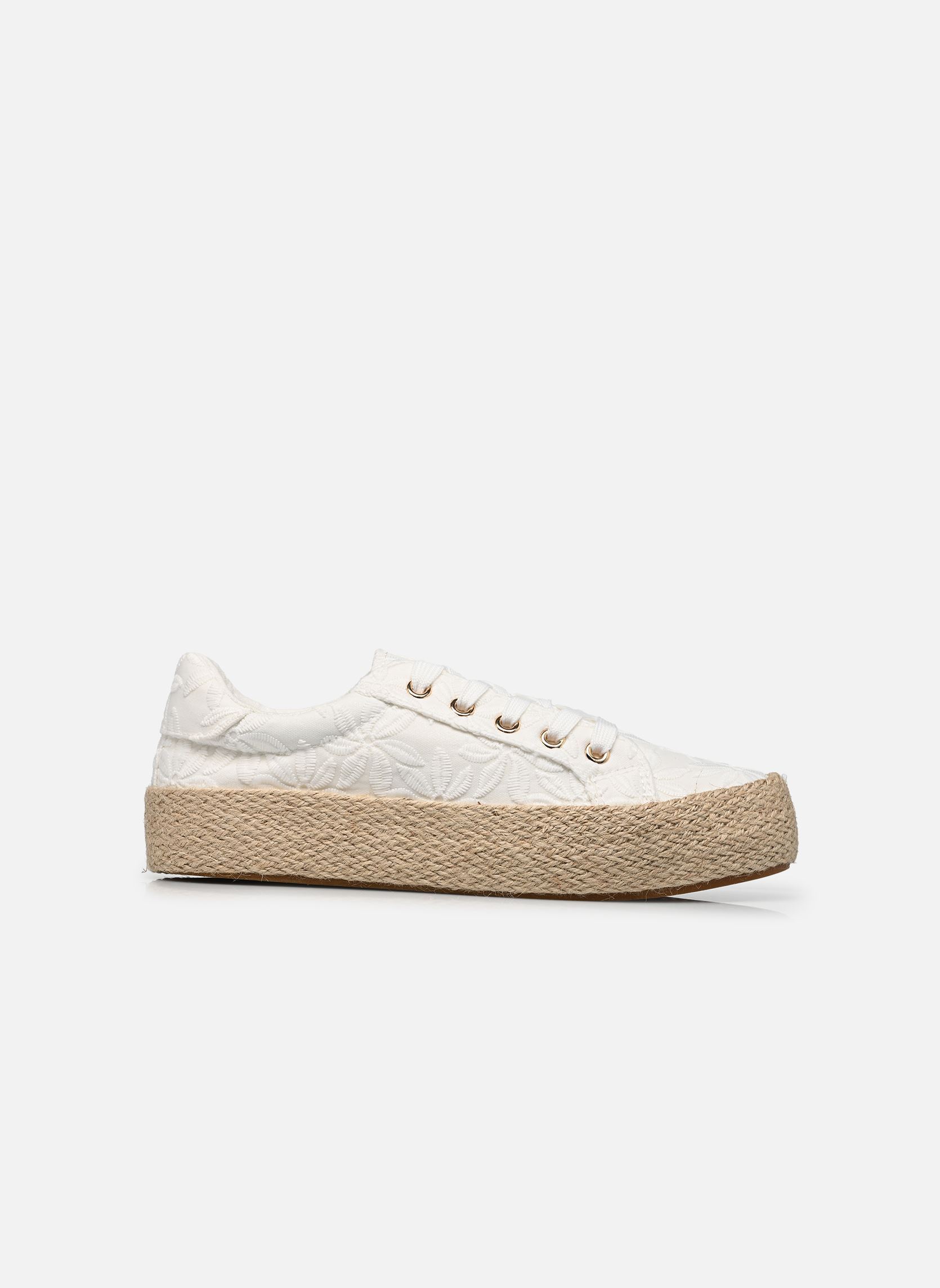 Espadrilles compensées et plateformes Espadrille SKATOUR femme blanc MADE BY Espadrilles compensées et plateformes Espadrille SKATOUR femme blanc Blanc