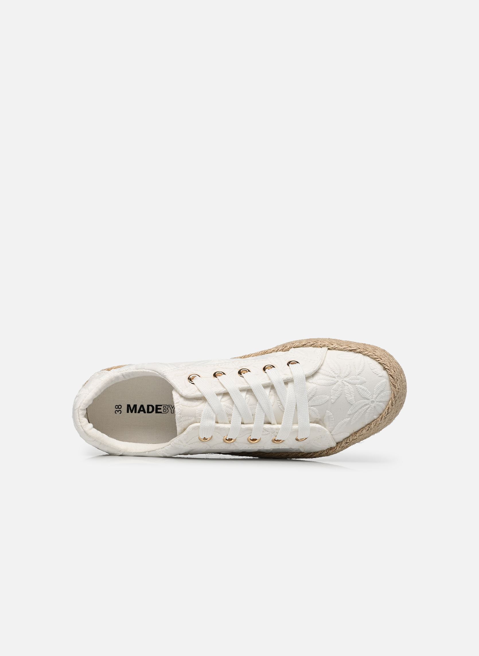 Espadrilles compensées et plateformes Espadrille SKATOUR femme blanc MADE BY Espadrilles compensées et plateformes Espadrille SKATOUR femme blanc Blanc