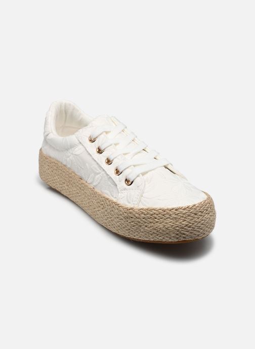 MADE BY Espadrilles compensées et plateformes Espadrille SKATOUR femme blanc