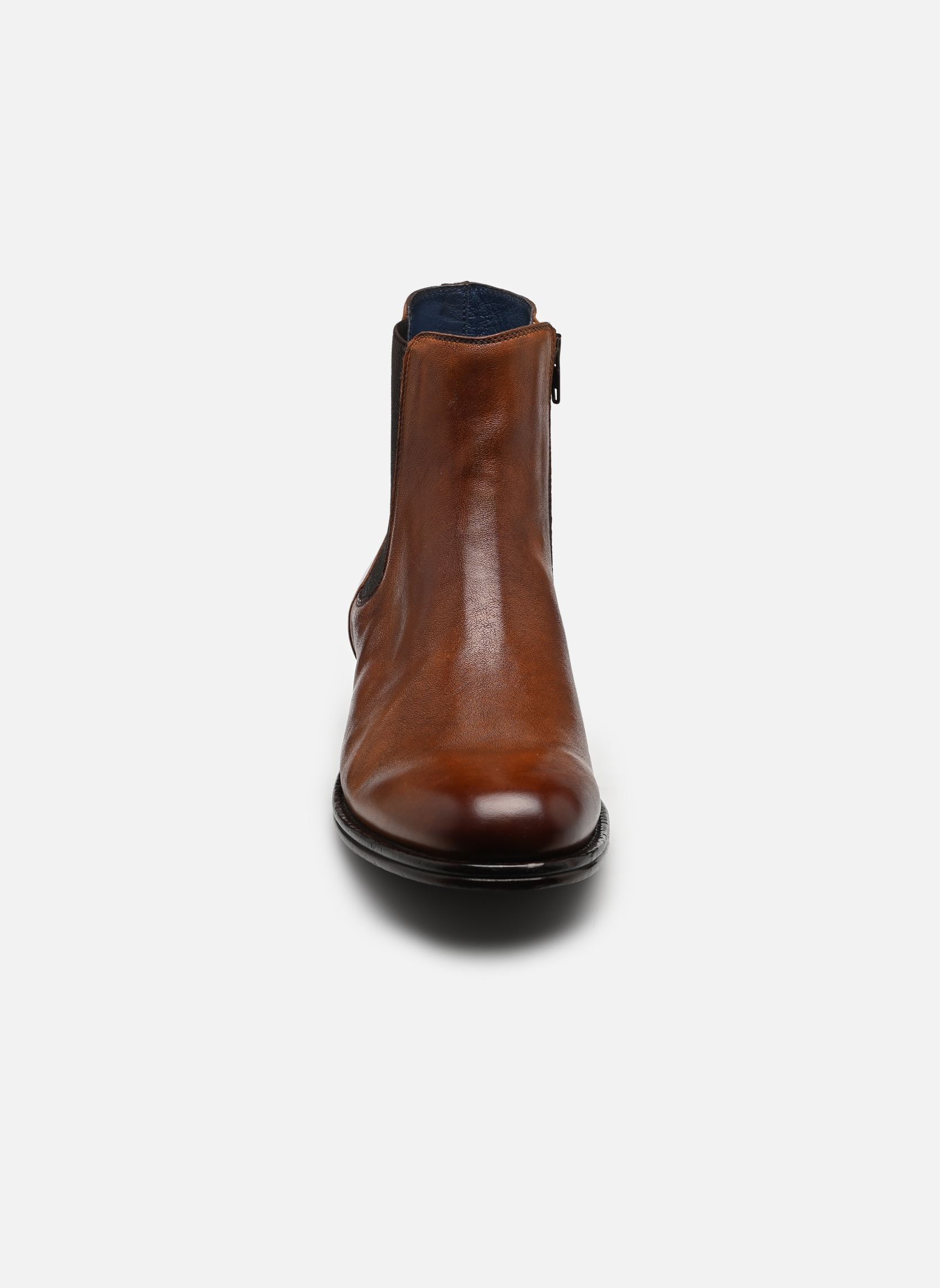 Enkellaarzen en laarzen Vulc heren bruin Brett & Sons Enkellaarzen en laarzen Vulc heren bruin BRANDY