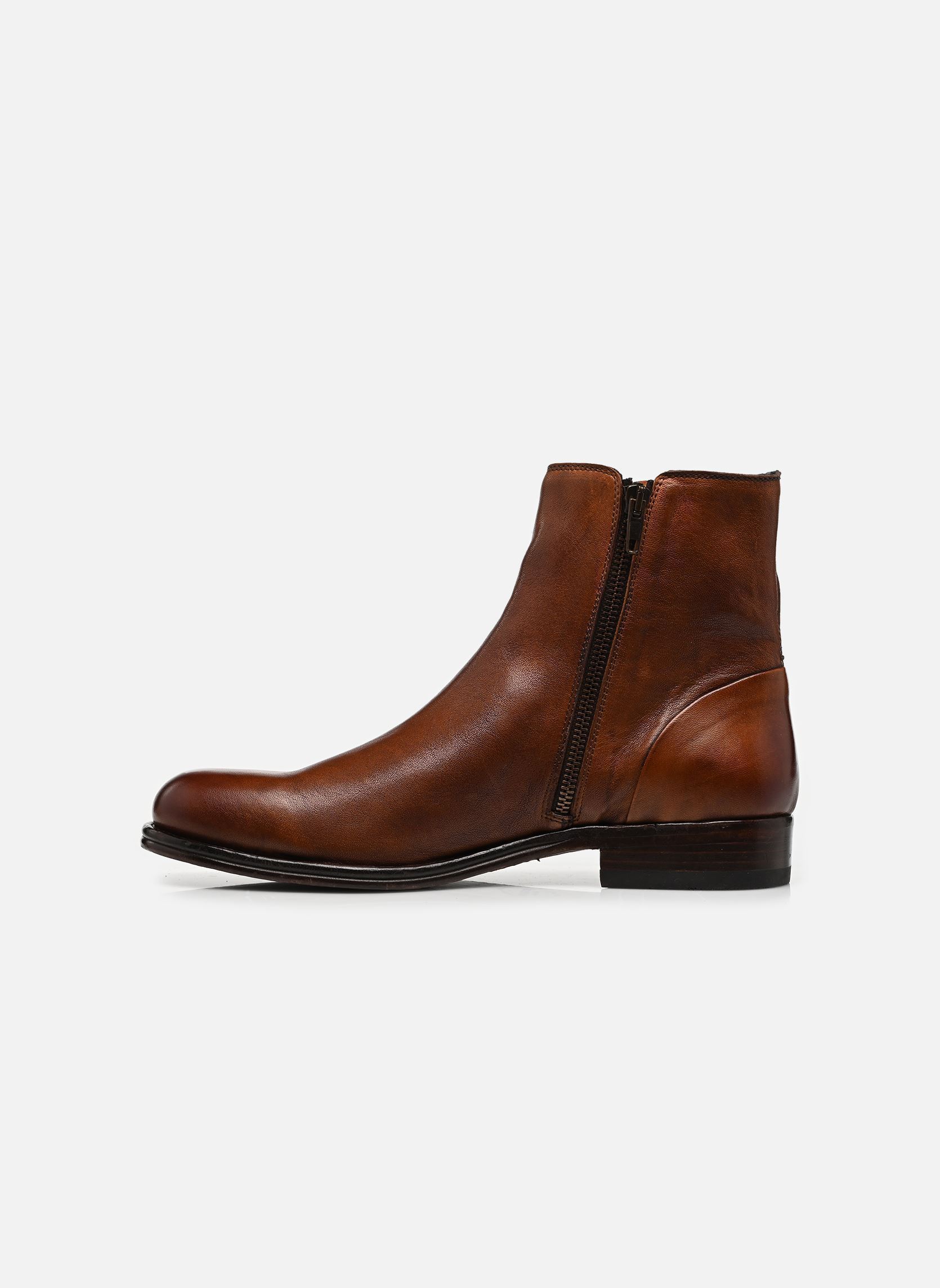 Enkellaarzen en laarzen Vulc heren bruin Brett & Sons Enkellaarzen en laarzen Vulc heren bruin BRANDY