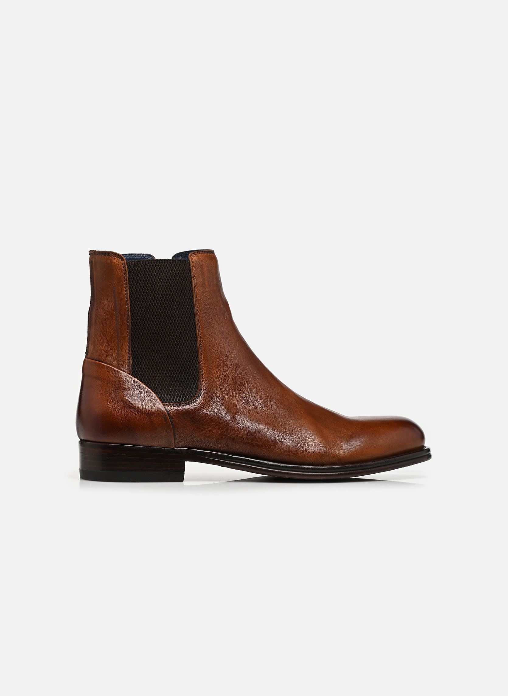 Enkellaarzen en laarzen Vulc heren bruin Brett & Sons Enkellaarzen en laarzen Vulc heren bruin BRANDY