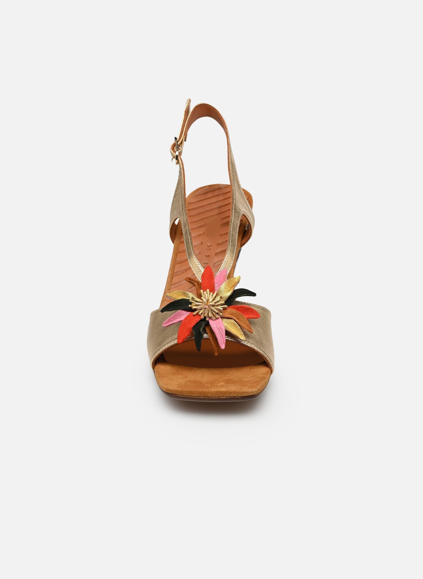Sandalen UYANE dames goud en brons Chie Mihara Sandalen UYANE dames goud en brons Dali champan Ante cognac