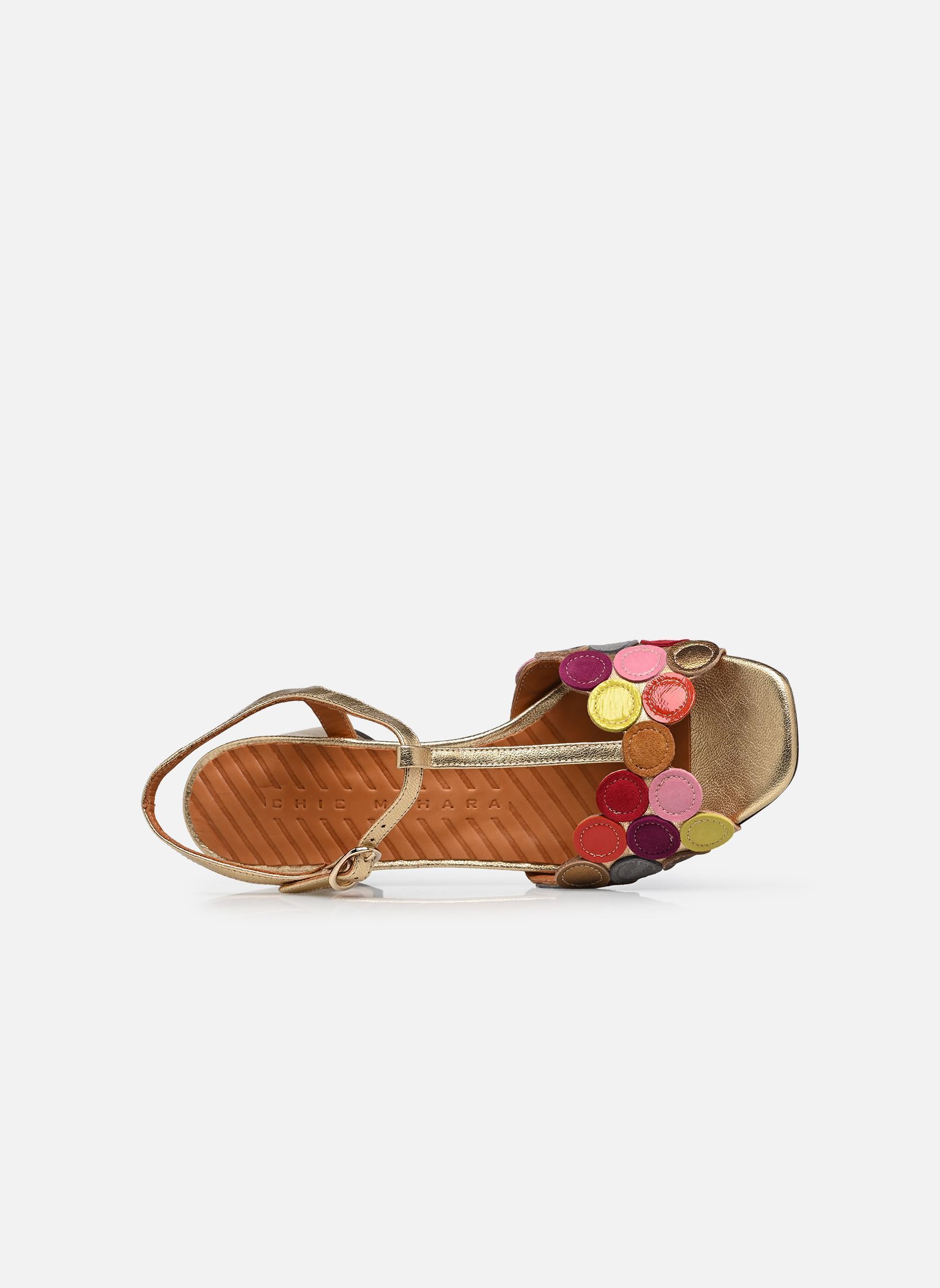 Sandalen RYCUSE damen gold und bronze Chie Mihara Sandalen RYCUSE damen gold und bronze Pala Rycuse Dali champan