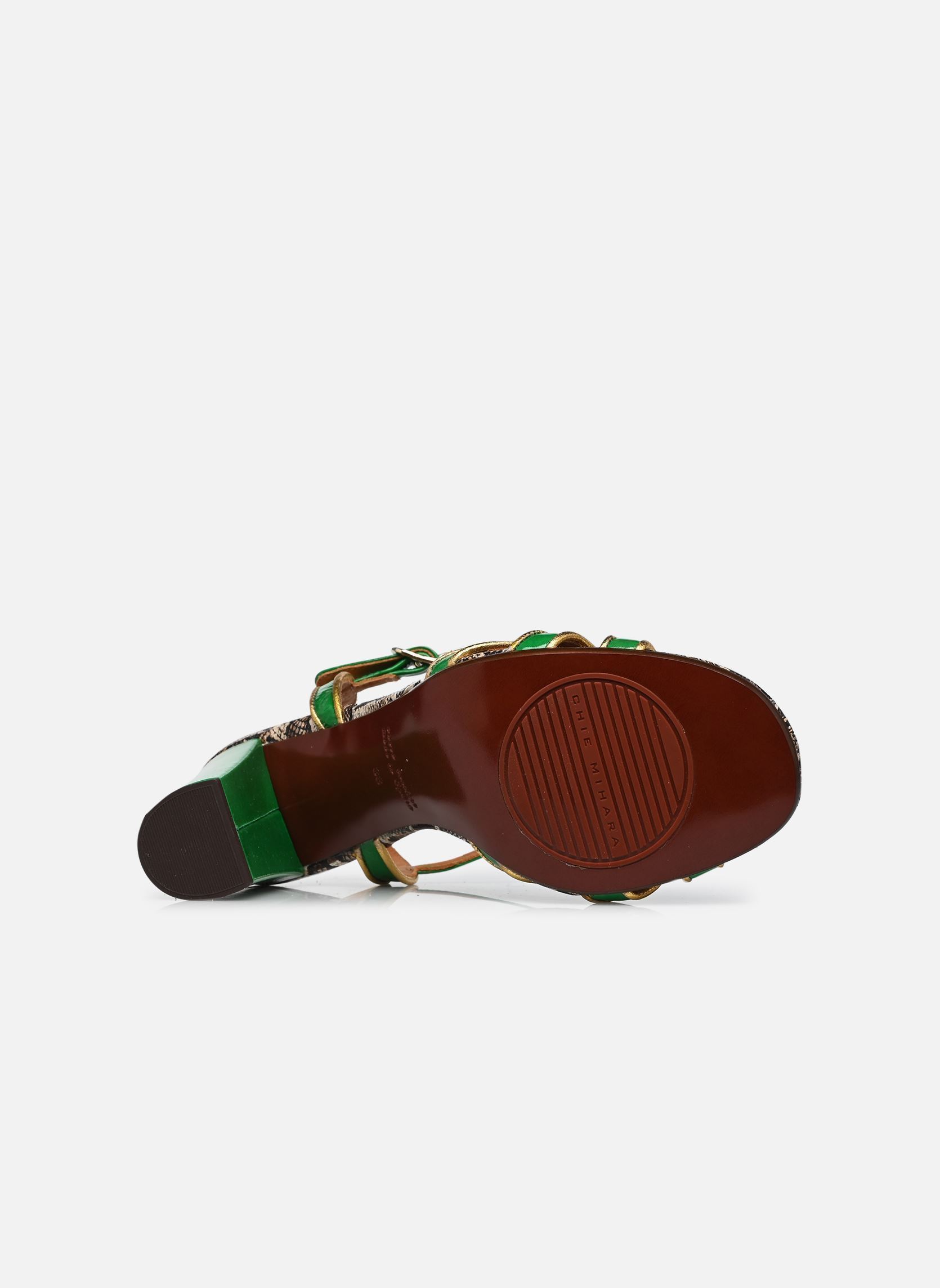 Sandales BALLAH femme vert Chie Mihara Sandales BALLAH femme vert Sucre green Dali oro Serpin na