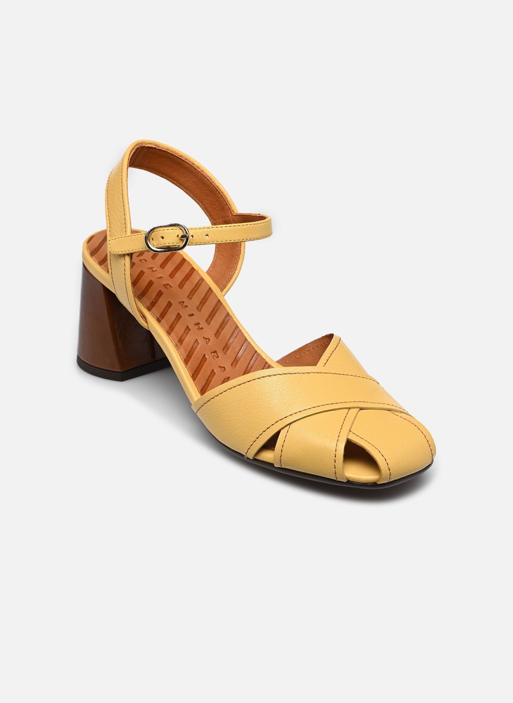 Sandalen ROLEY48 dames geel Chie Mihara Sandalen ROLEY48 dames geel Kimera yema Sucre castaño