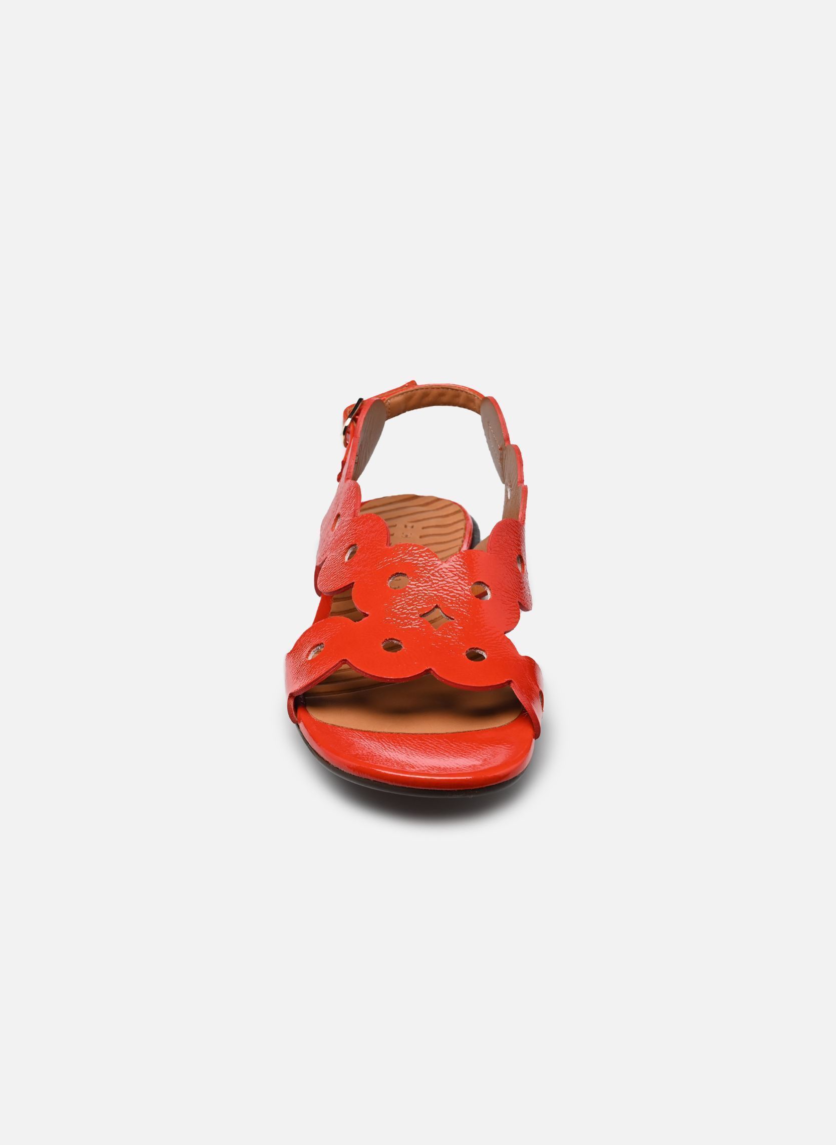 Flache Sandalen TUIDE48 damen rot Chie Mihara Flache Sandalen TUIDE48 damen rot Sucre tomate