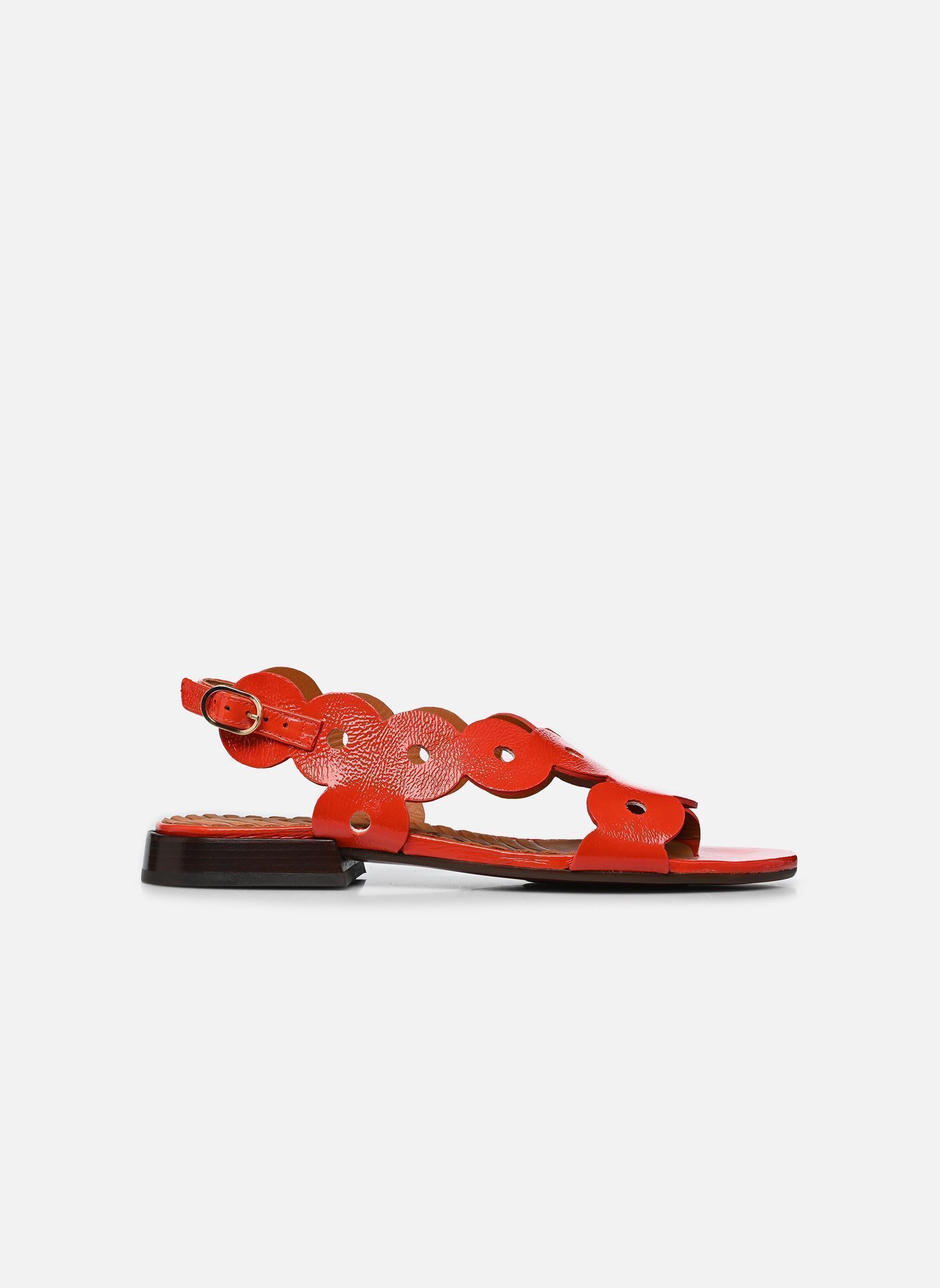 Flache Sandalen TUIDE48 damen rot Chie Mihara Flache Sandalen TUIDE48 damen rot Sucre tomate