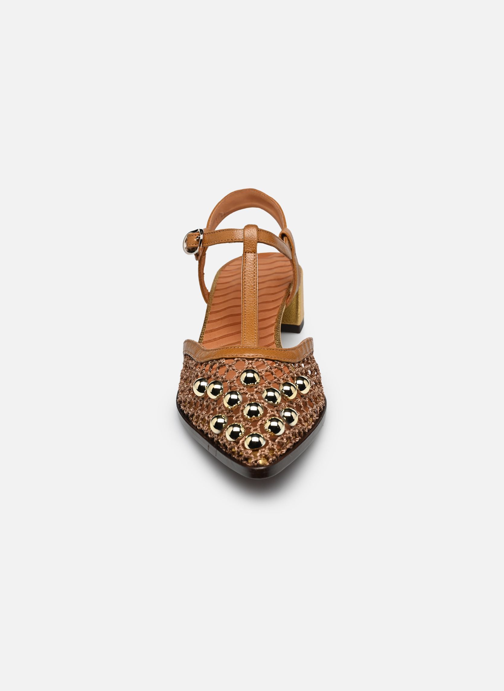 Slingback pumps HAGILA dames bruin Chie Mihara Slingback pumps HAGILA dames bruin Marron Kimera cuero Dali oro