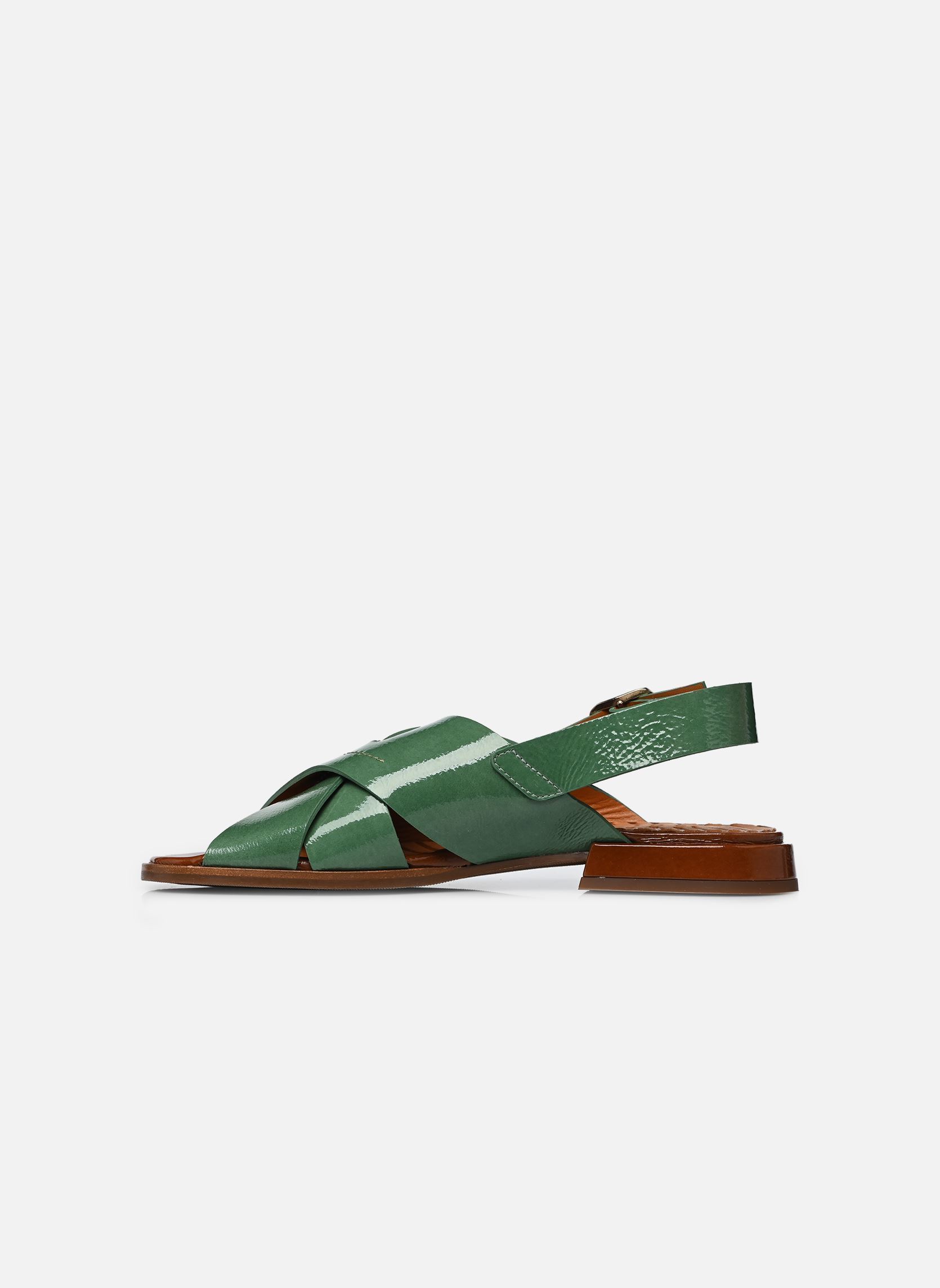 Sandales plates WATATA femme vert Chie Mihara Sandales plates WATATA femme vert Sucre jade Sucre castaño