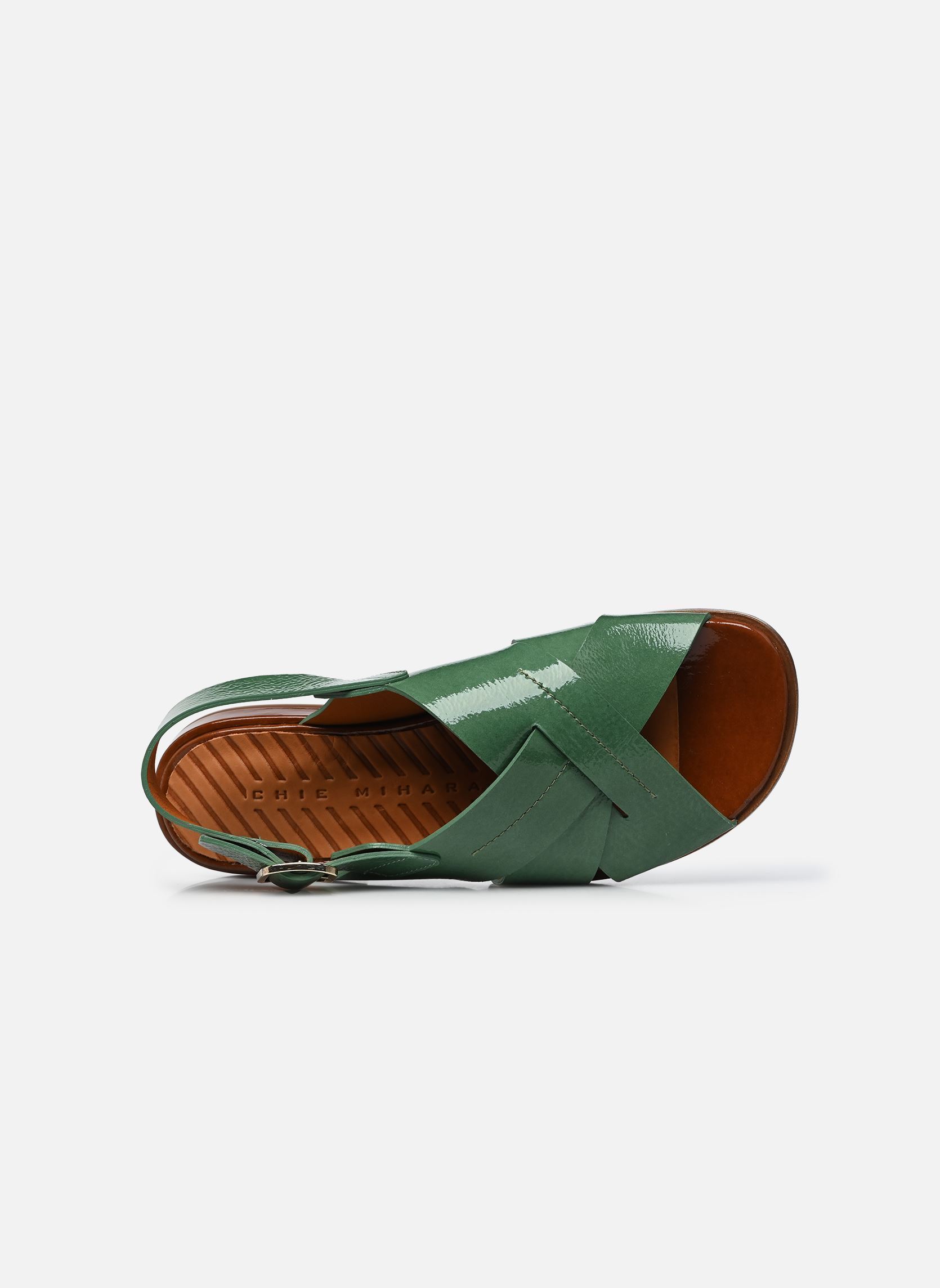 Sandales plates WATATA femme vert Chie Mihara Sandales plates WATATA femme vert Sucre jade Sucre castaño