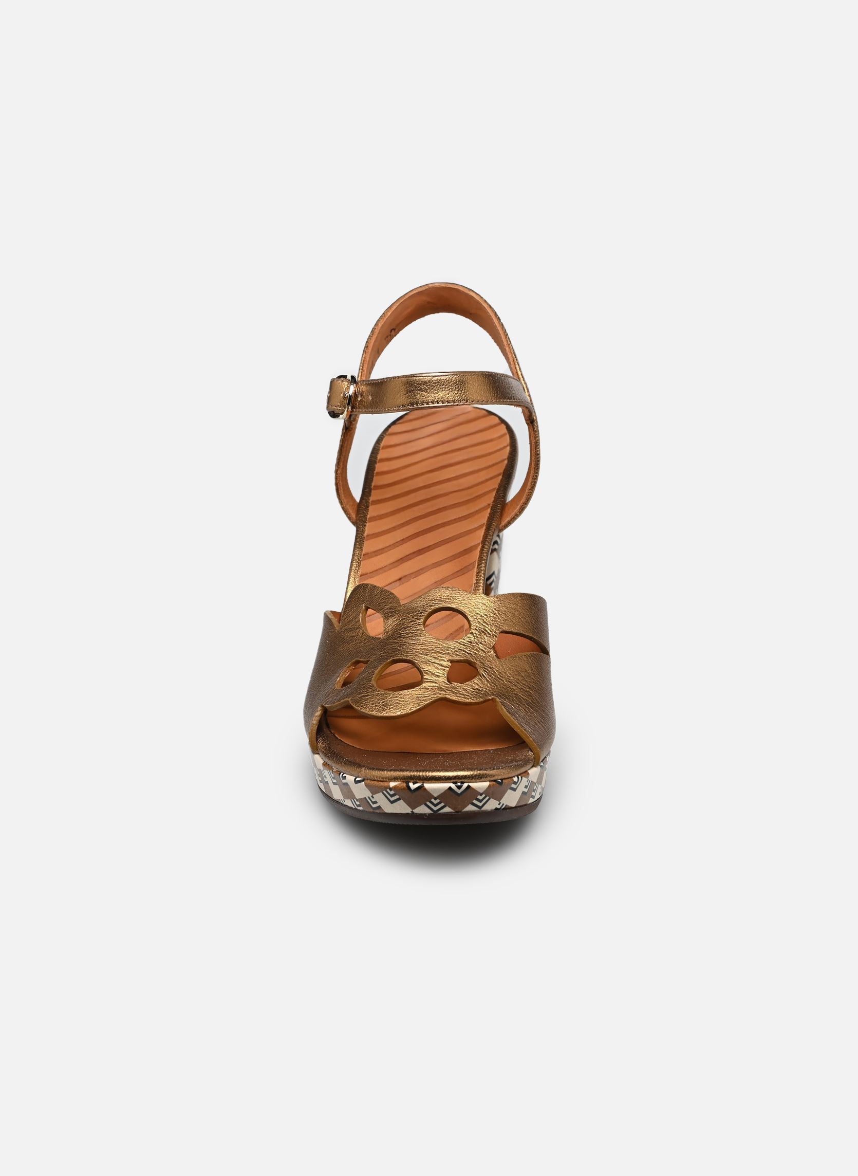Sandalen KEMADA48 dames goud en brons Chie Mihara Sandalen KEMADA48 dames goud en brons Dali bronce Scala cuero