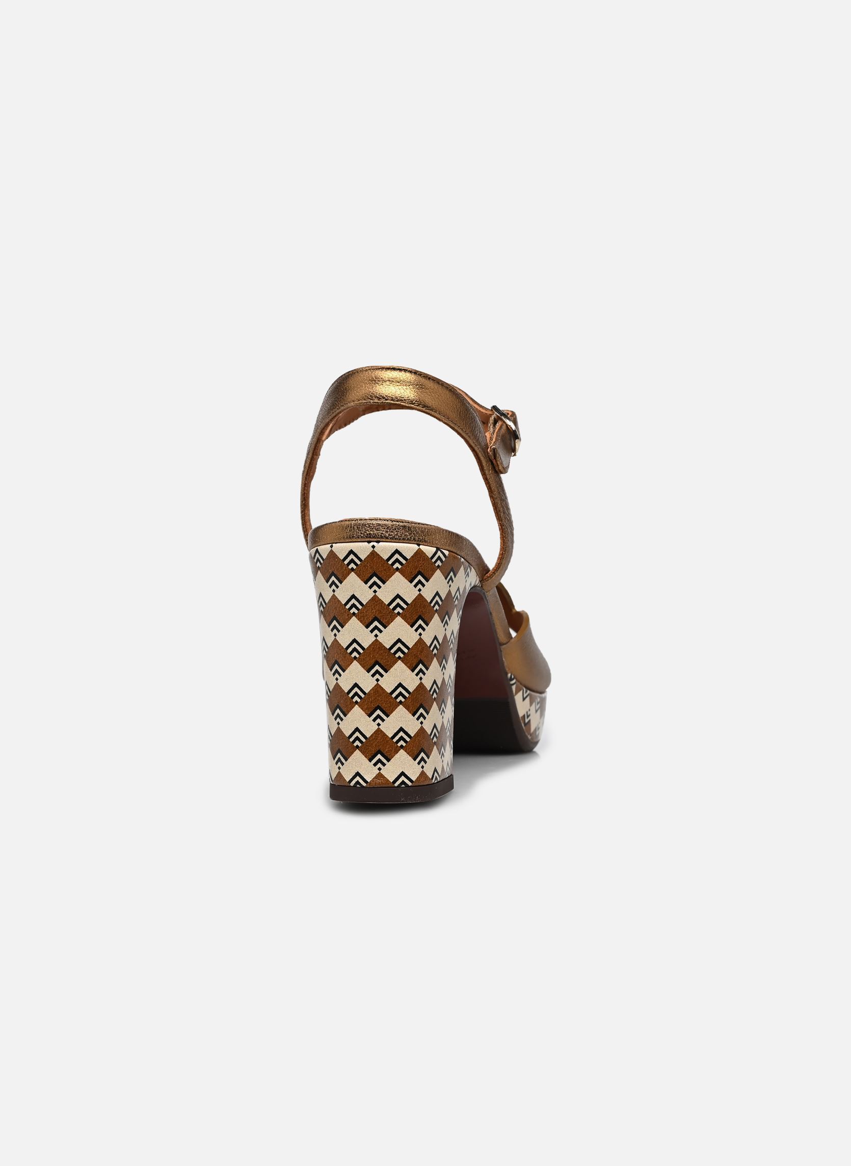 Sandalen KEMADA48 dames goud en brons Chie Mihara Sandalen KEMADA48 dames goud en brons Dali bronce Scala cuero